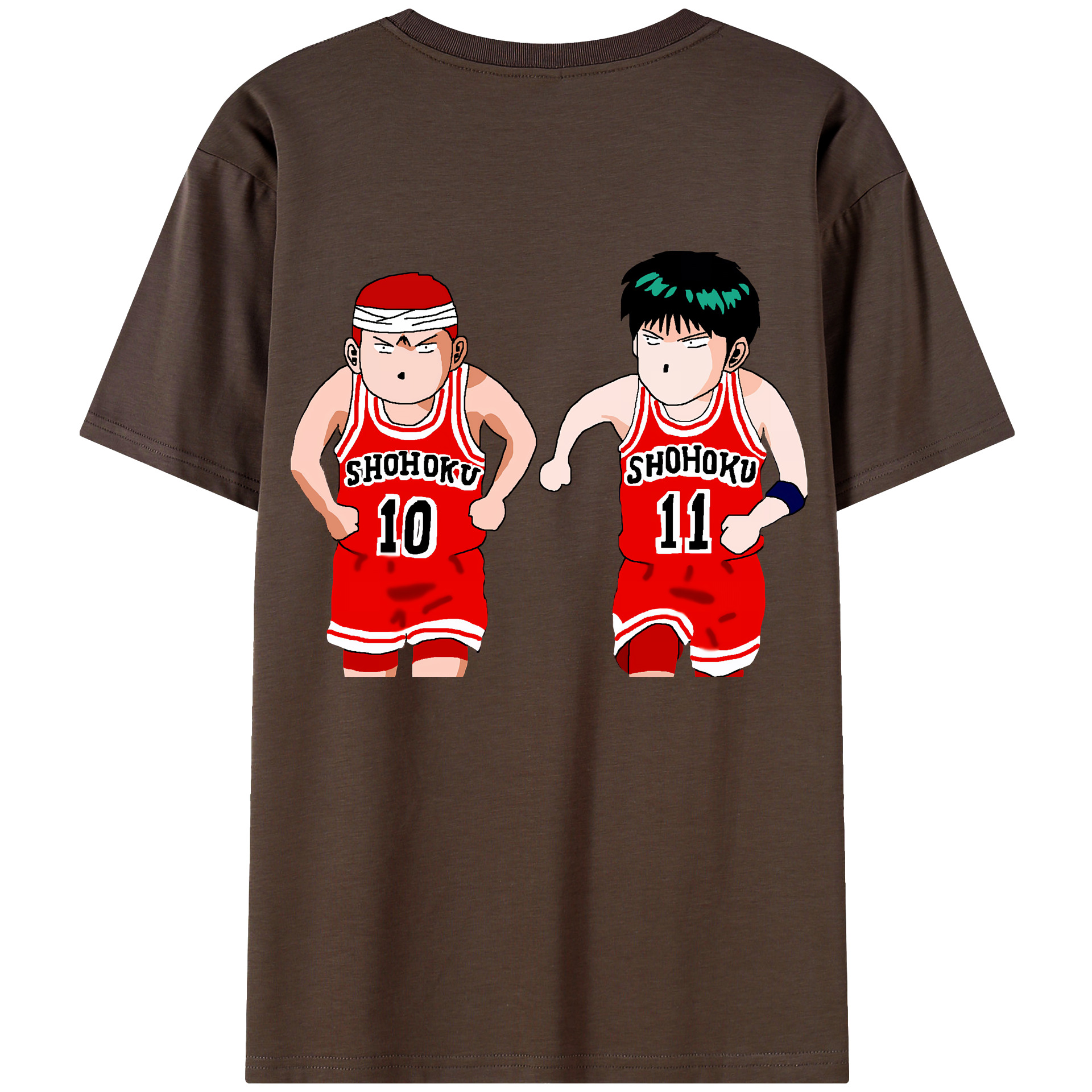 SLAM DUNK／スラムダンク 綿100％半袖Tシャツ（背面プリント）