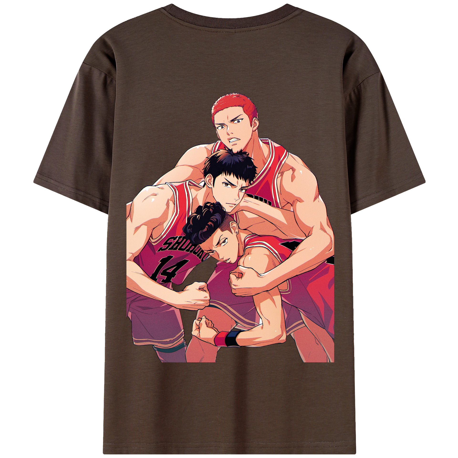 SLAM DUNK／スラムダンク 綿100％半袖Tシャツ（背面プリント）
