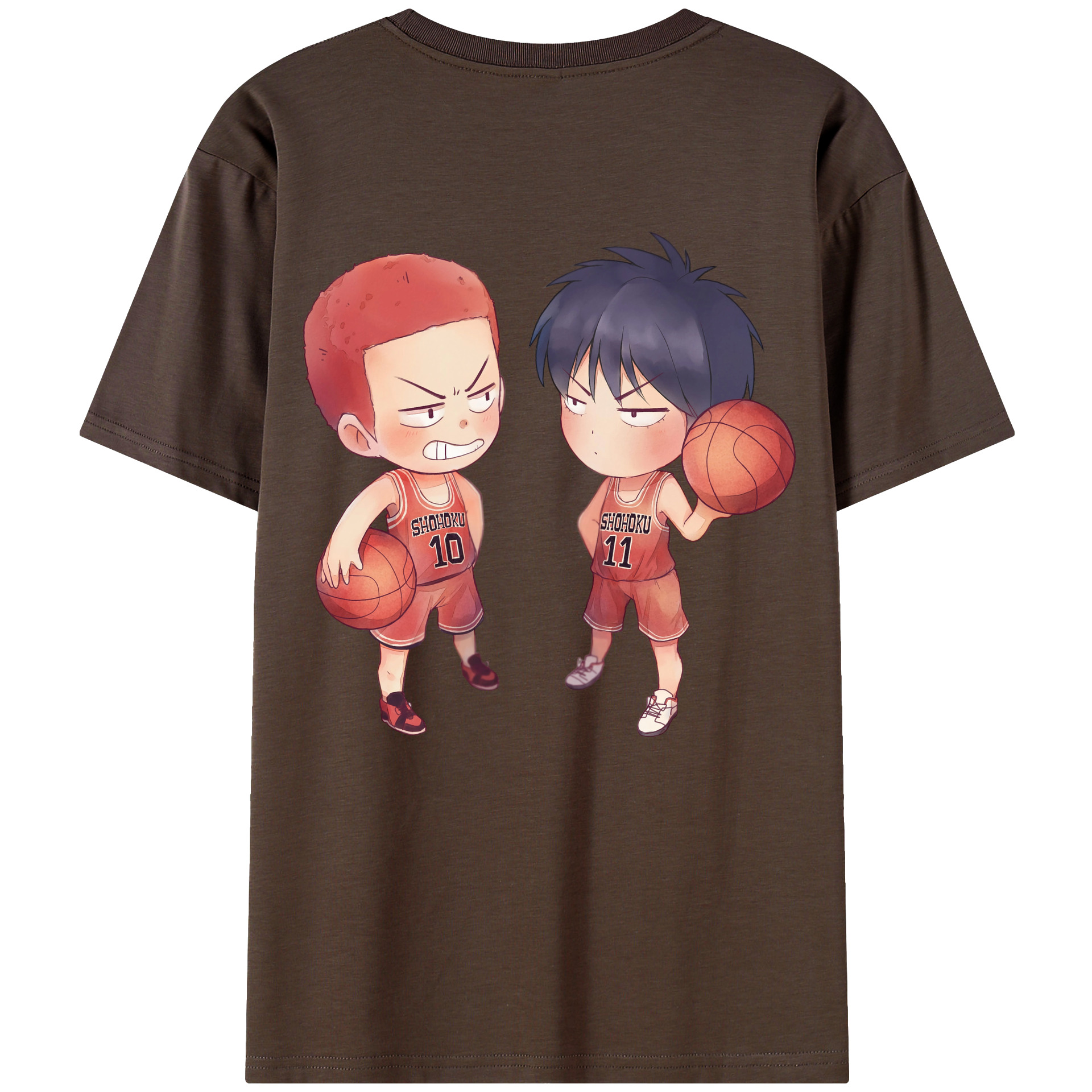 SLAM DUNK／スラムダンク 綿100％半袖Tシャツ（背面プリント）