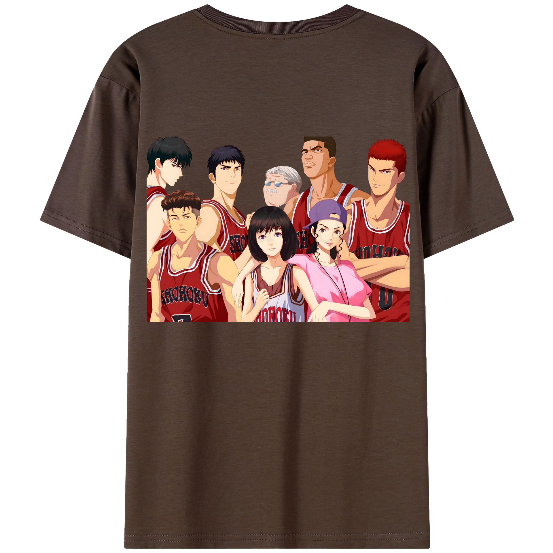 SLAM DUNK／スラムダンク 綿100％半袖Tシャツ（背面プリント）