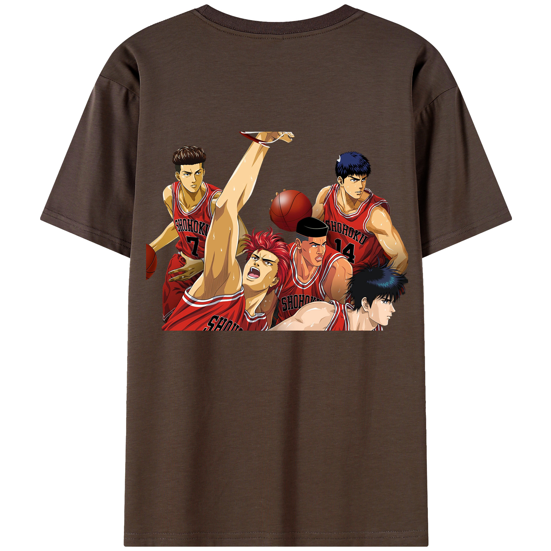 SLAM DUNK／スラムダンク 綿100％半袖Tシャツ（背面プリント）