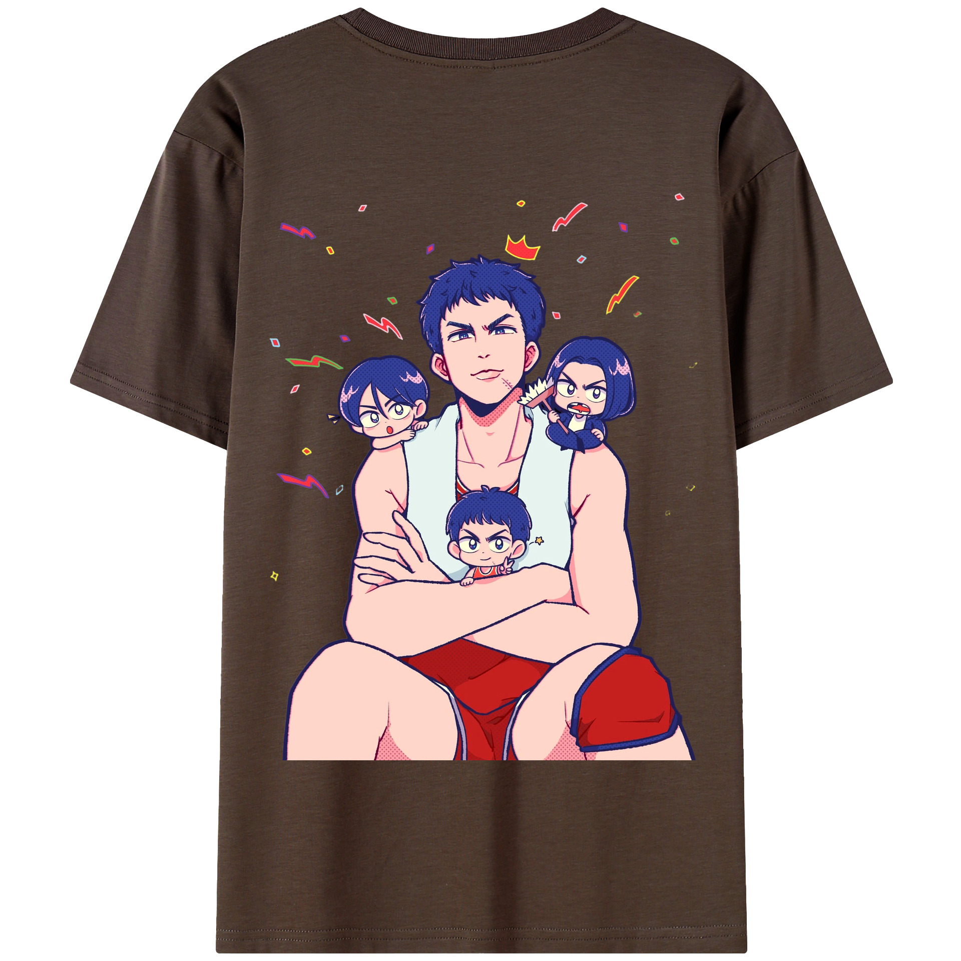 SLAM DUNK／スラムダンク 綿100％半袖Tシャツ（背面プリント）