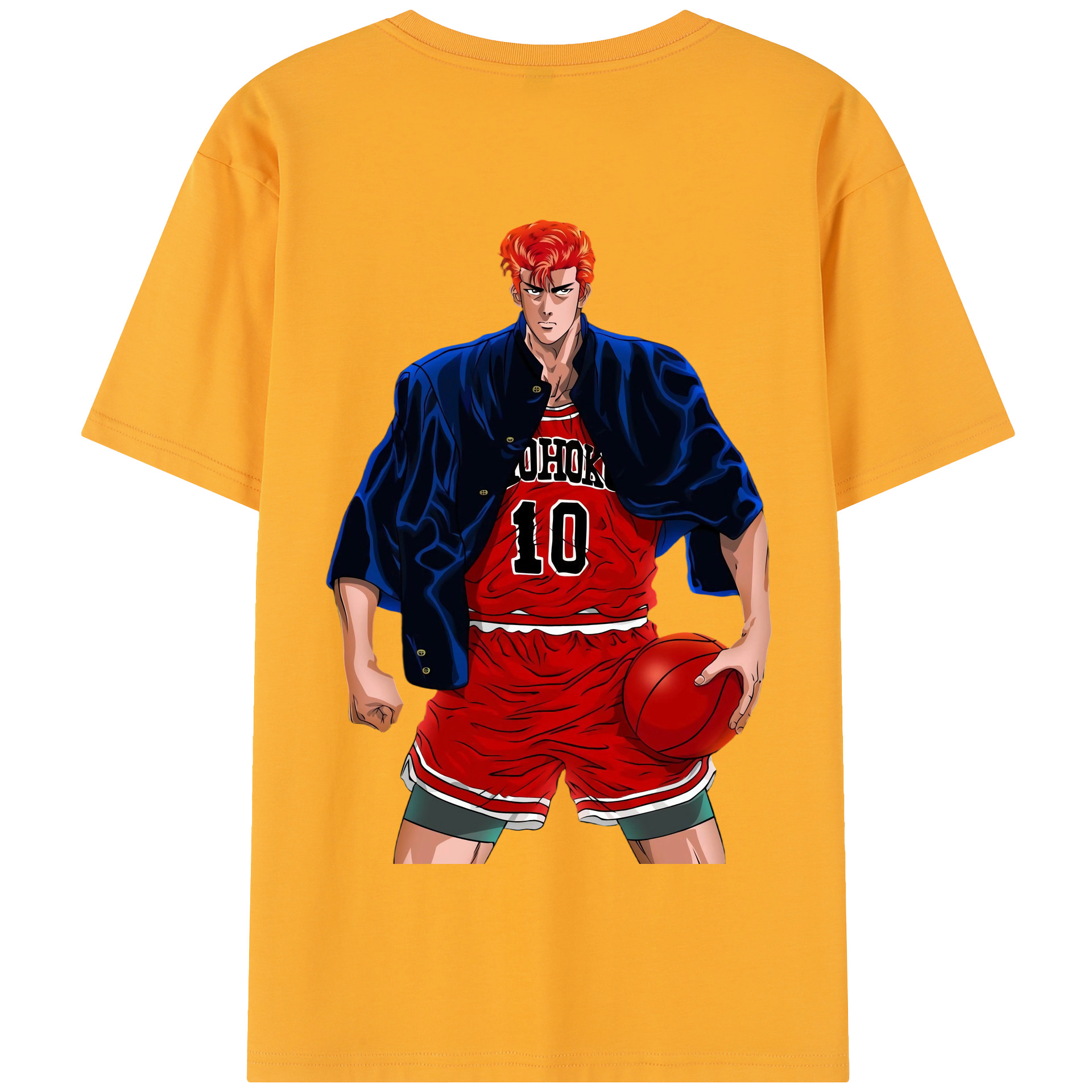 SLAM DUNK／スラムダンク 綿100％半袖Tシャツ（背面プリント）