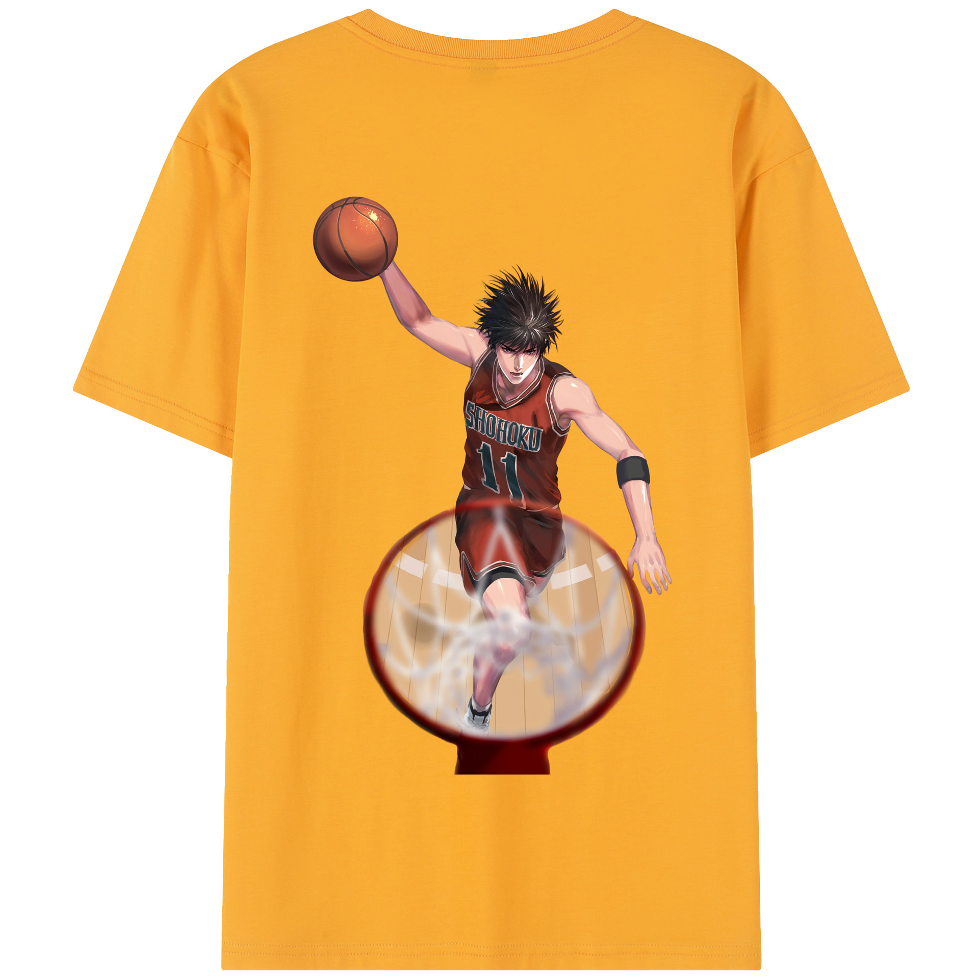 SLAM DUNK／スラムダンク 綿100％半袖Tシャツ（背面プリント）