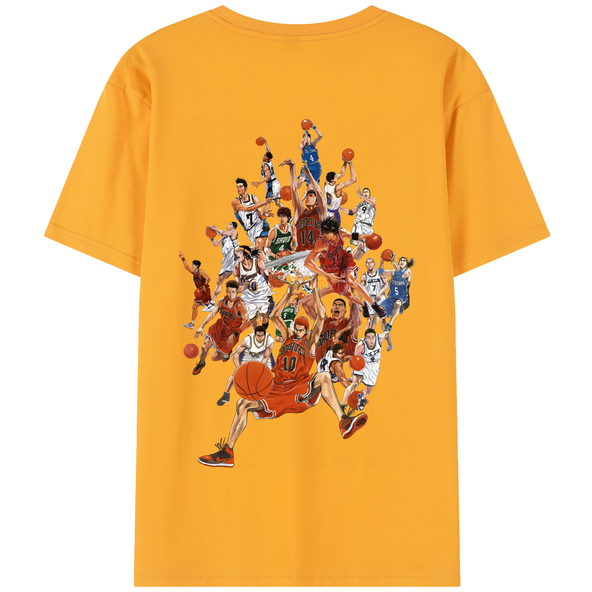 SLAM DUNK／スラムダンク 綿100％半袖Tシャツ（背面プリント）