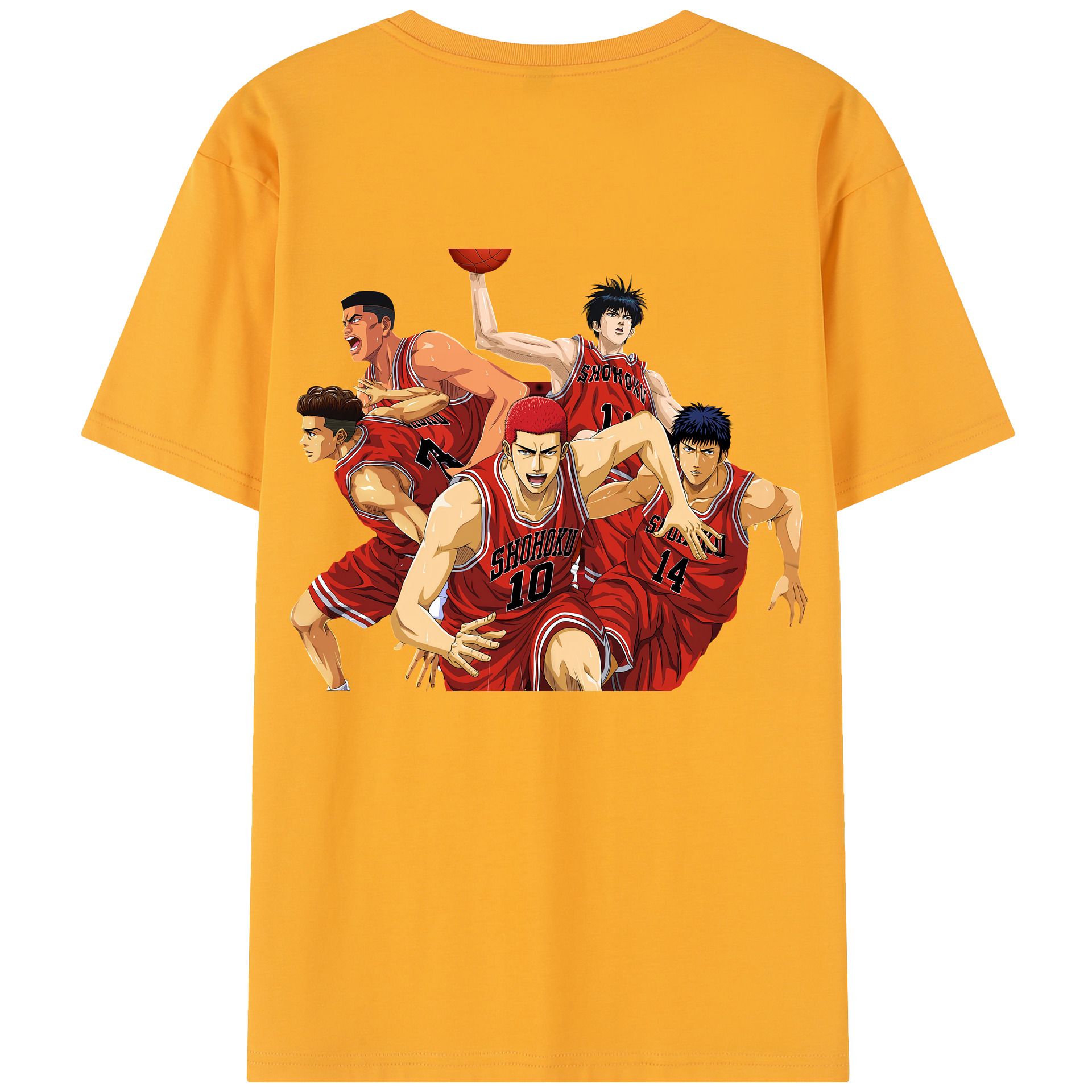 SLAM DUNK／スラムダンク 綿100％半袖Tシャツ（背面プリント）