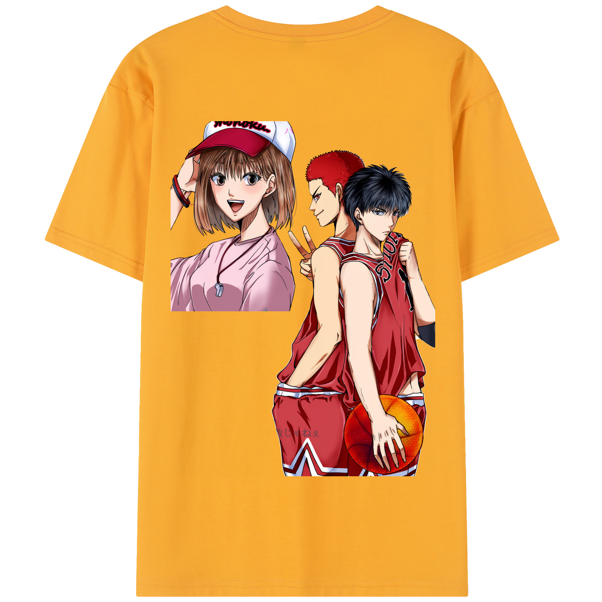 SLAM DUNK／スラムダンク 綿100％半袖Tシャツ（背面プリント）