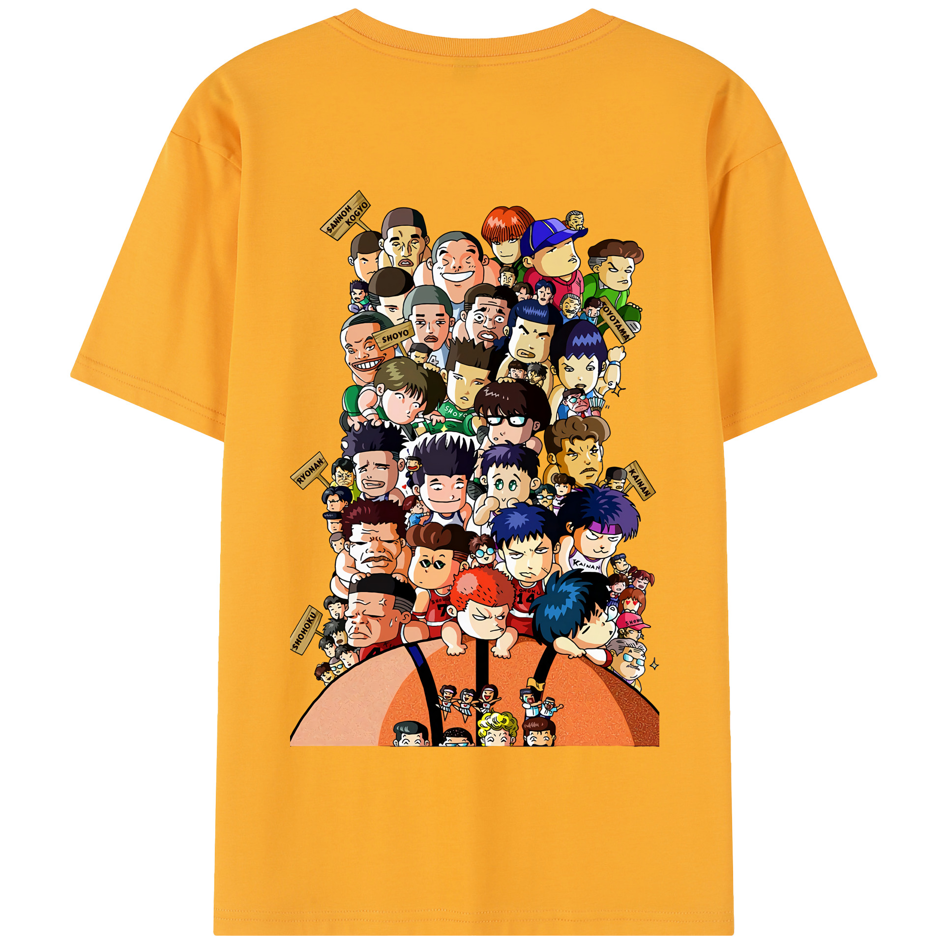 SLAM DUNK／スラムダンク 綿100％半袖Tシャツ（背面プリント）