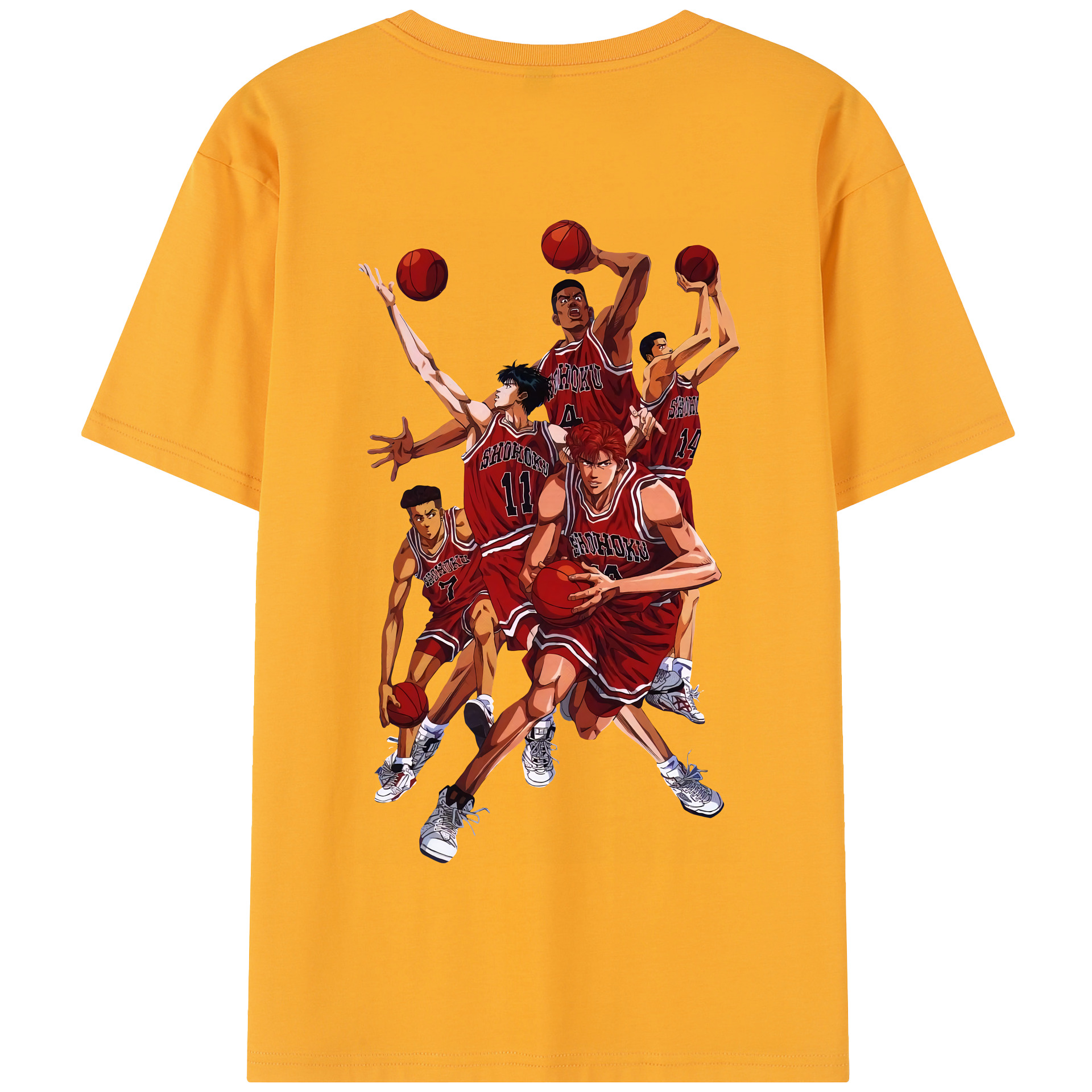 SLAM DUNK／スラムダンク 綿100％半袖Tシャツ（背面プリント）