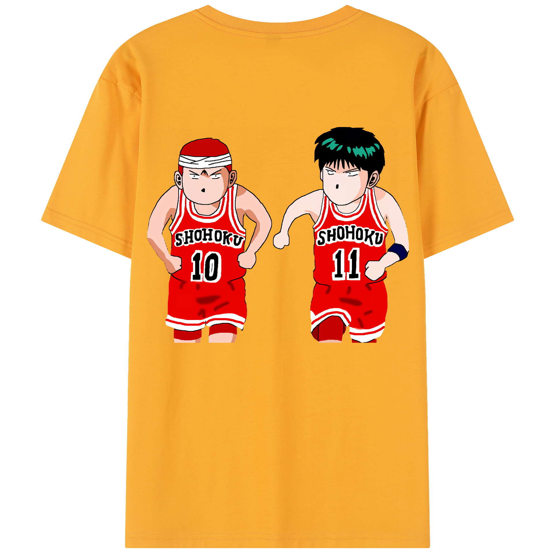 SLAM DUNK／スラムダンク 綿100％半袖Tシャツ（背面プリント）