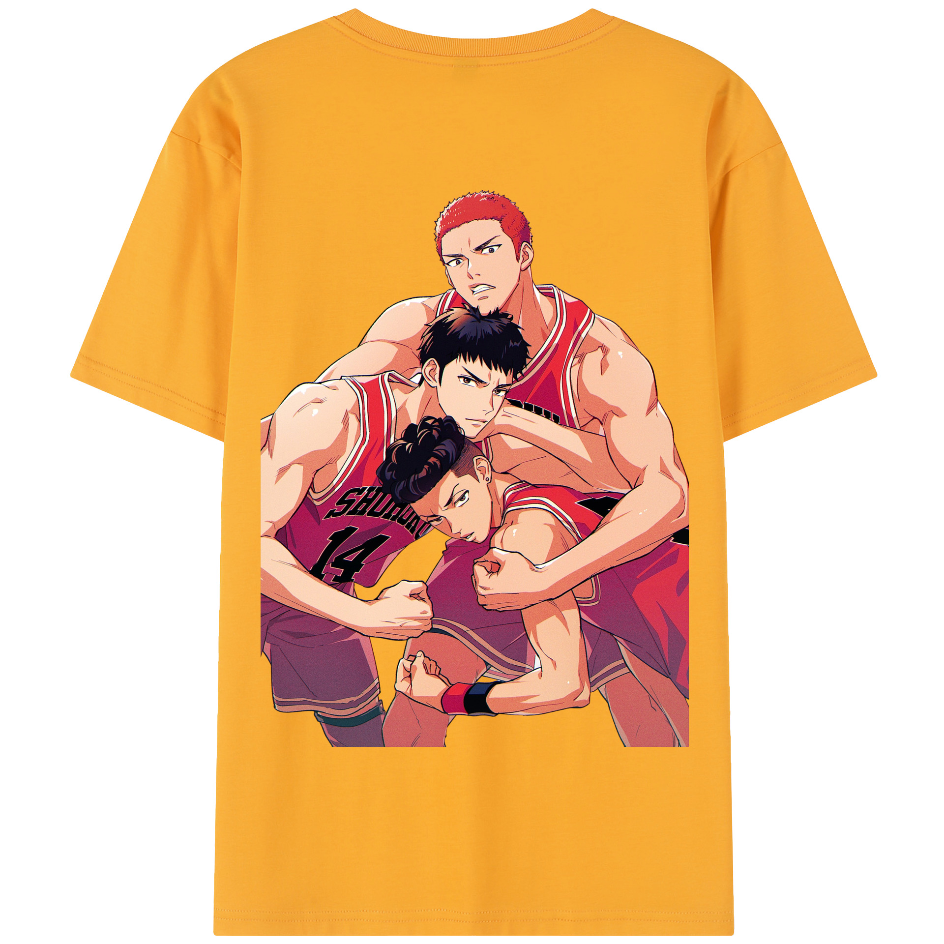 SLAM DUNK／スラムダンク 綿100％半袖Tシャツ（背面プリント）