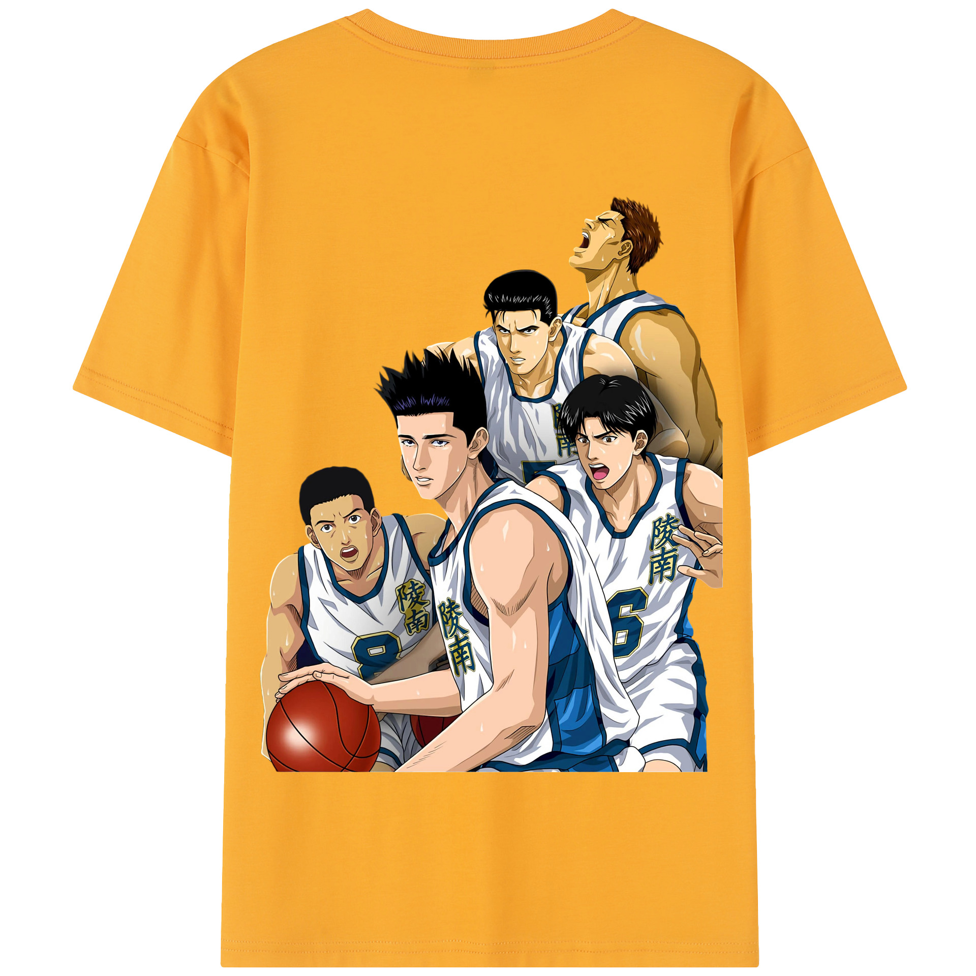 SLAM DUNK／スラムダンク 綿100％半袖Tシャツ（背面プリント）