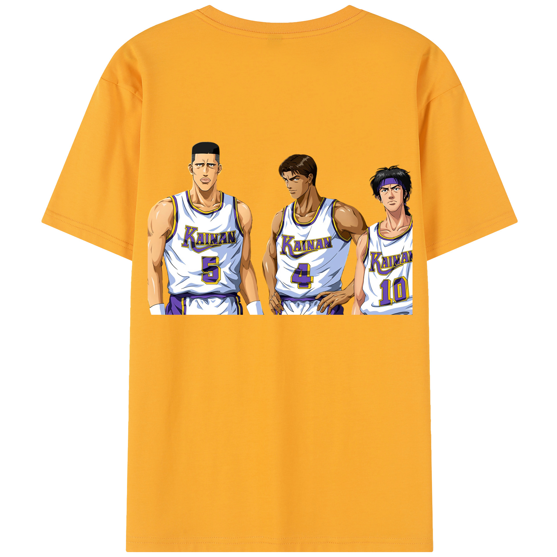 SLAM DUNK／スラムダンク 綿100％半袖Tシャツ（背面プリント）