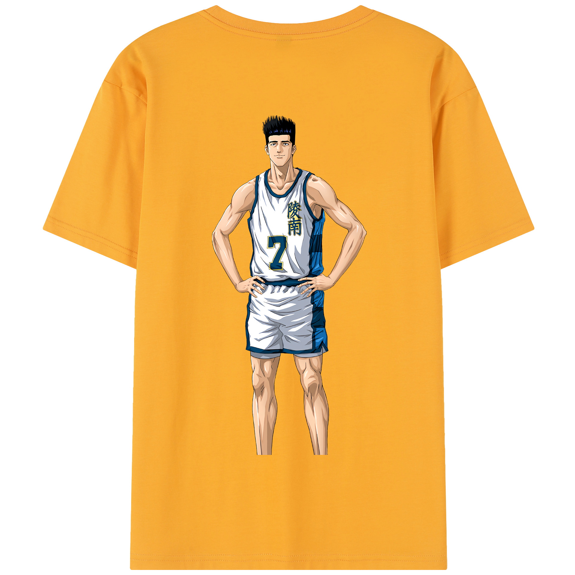 SLAM DUNK／スラムダンク 綿100％半袖Tシャツ（背面プリント）