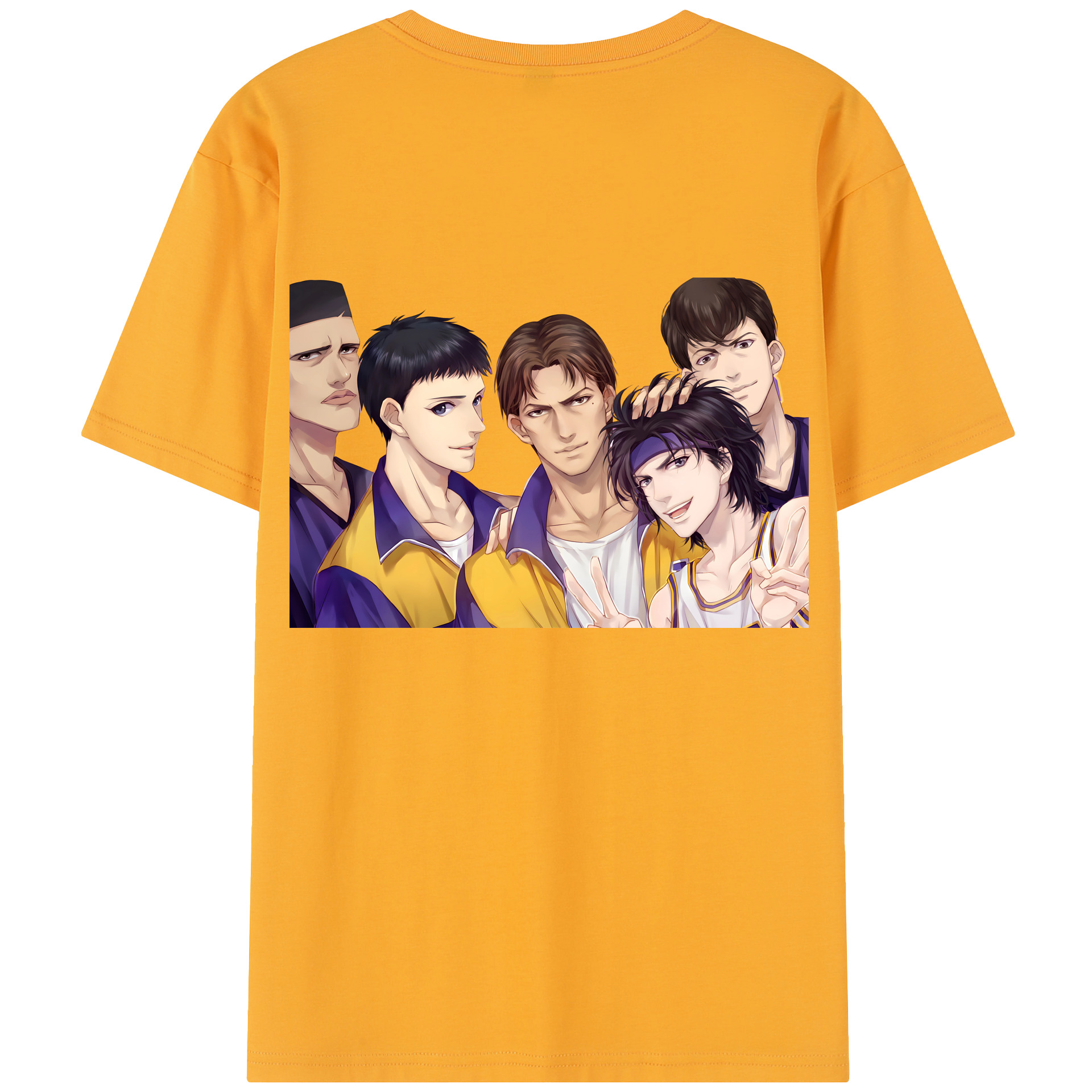 SLAM DUNK／スラムダンク 綿100％半袖Tシャツ（背面プリント）