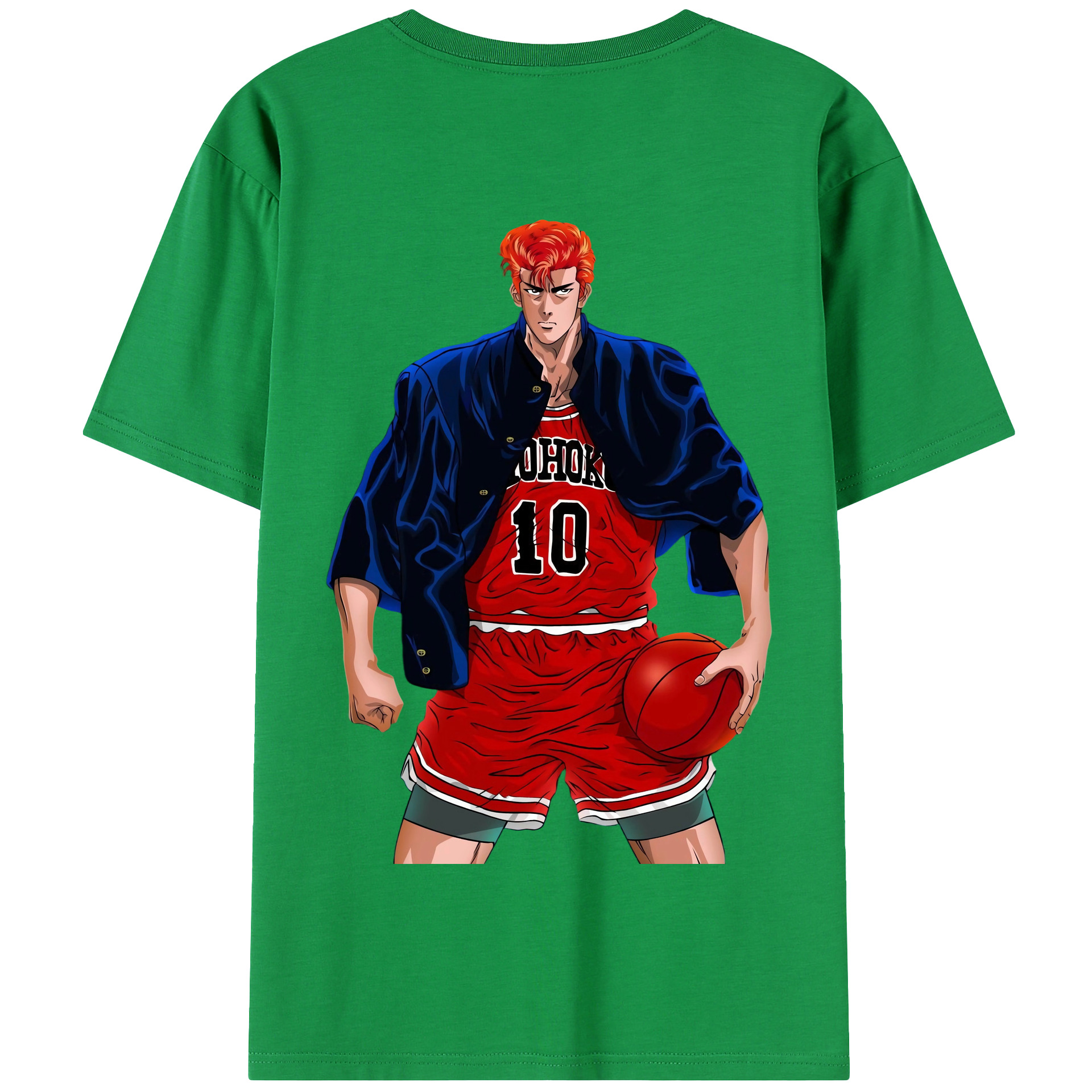 SLAM DUNK／スラムダンク 綿100％半袖Tシャツ（背面プリント）