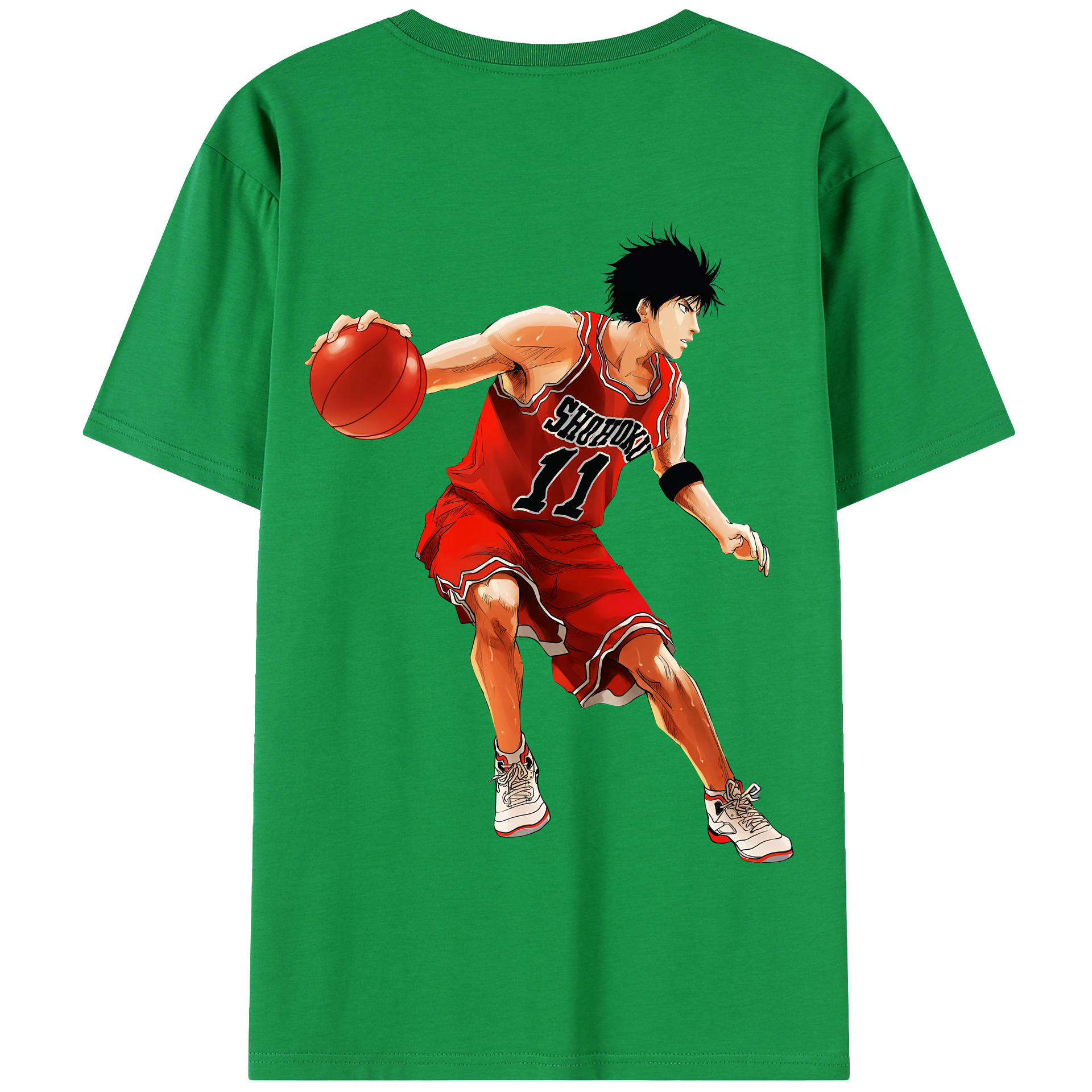 SLAM DUNK／スラムダンク 綿100％半袖Tシャツ（背面プリント）