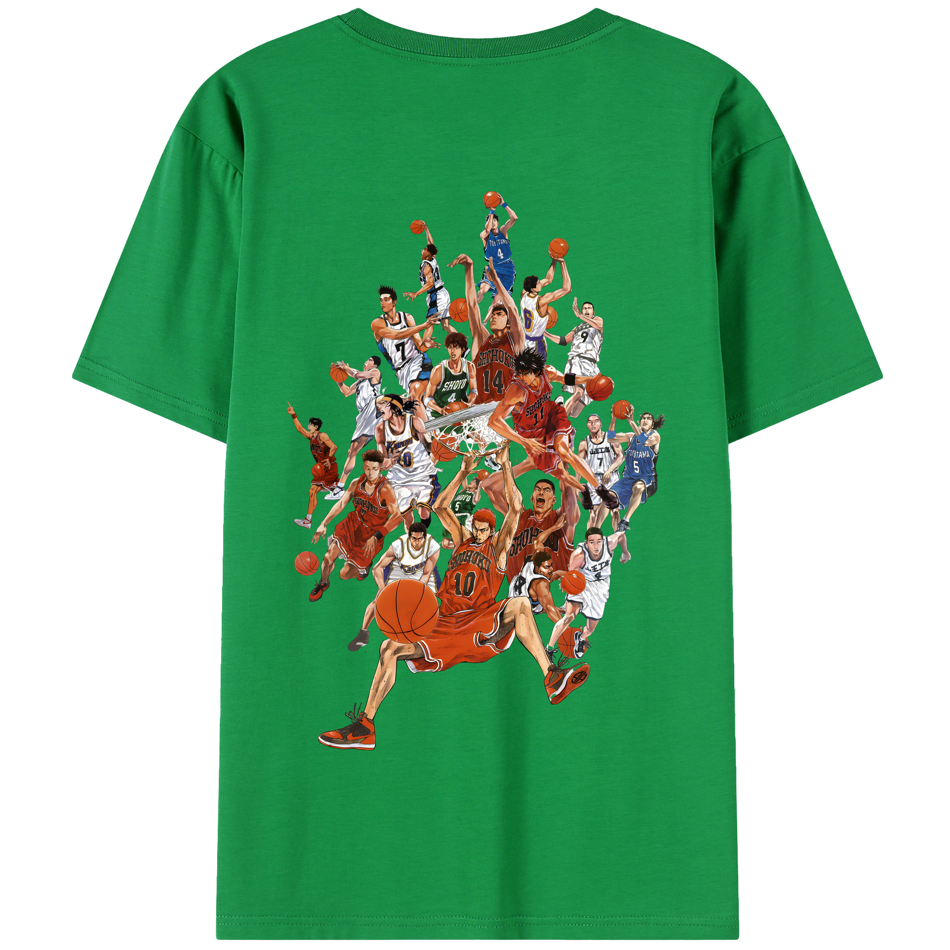 SLAM DUNK／スラムダンク 綿100％半袖Tシャツ（背面プリント）