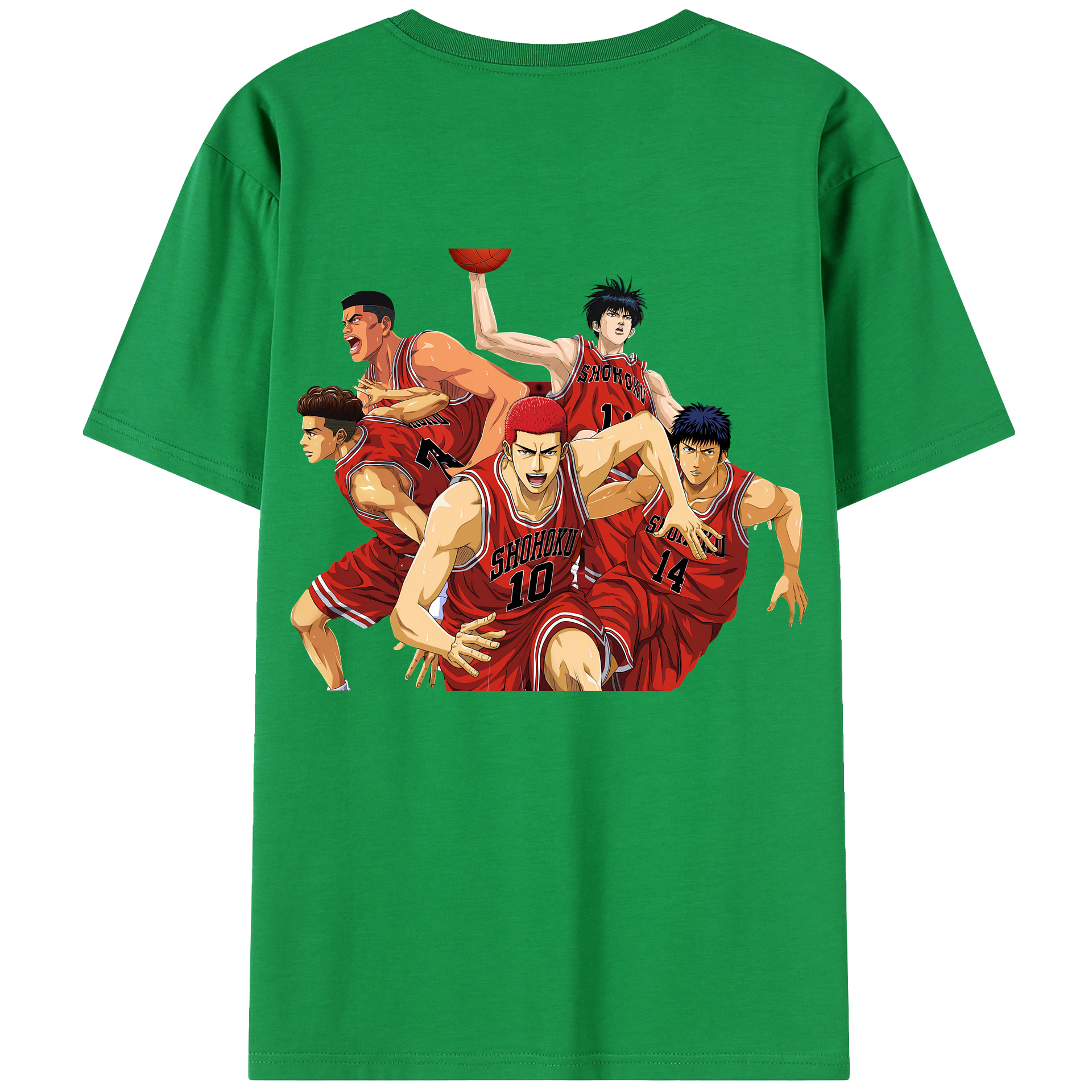 SLAM DUNK／スラムダンク 綿100％半袖Tシャツ（背面プリント）