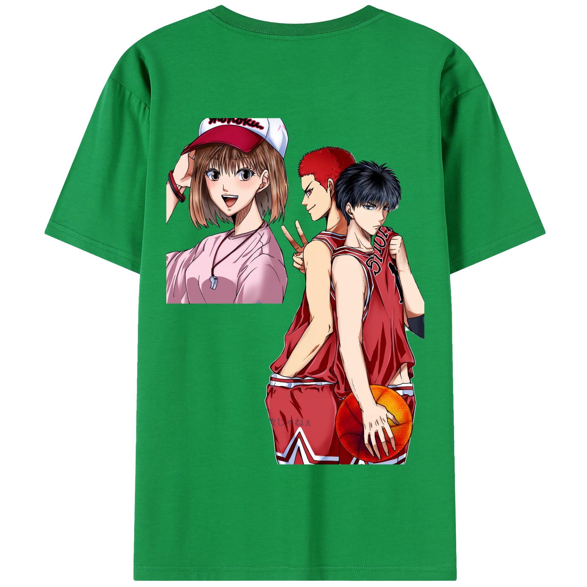 SLAM DUNK／スラムダンク 綿100％半袖Tシャツ（背面プリント）