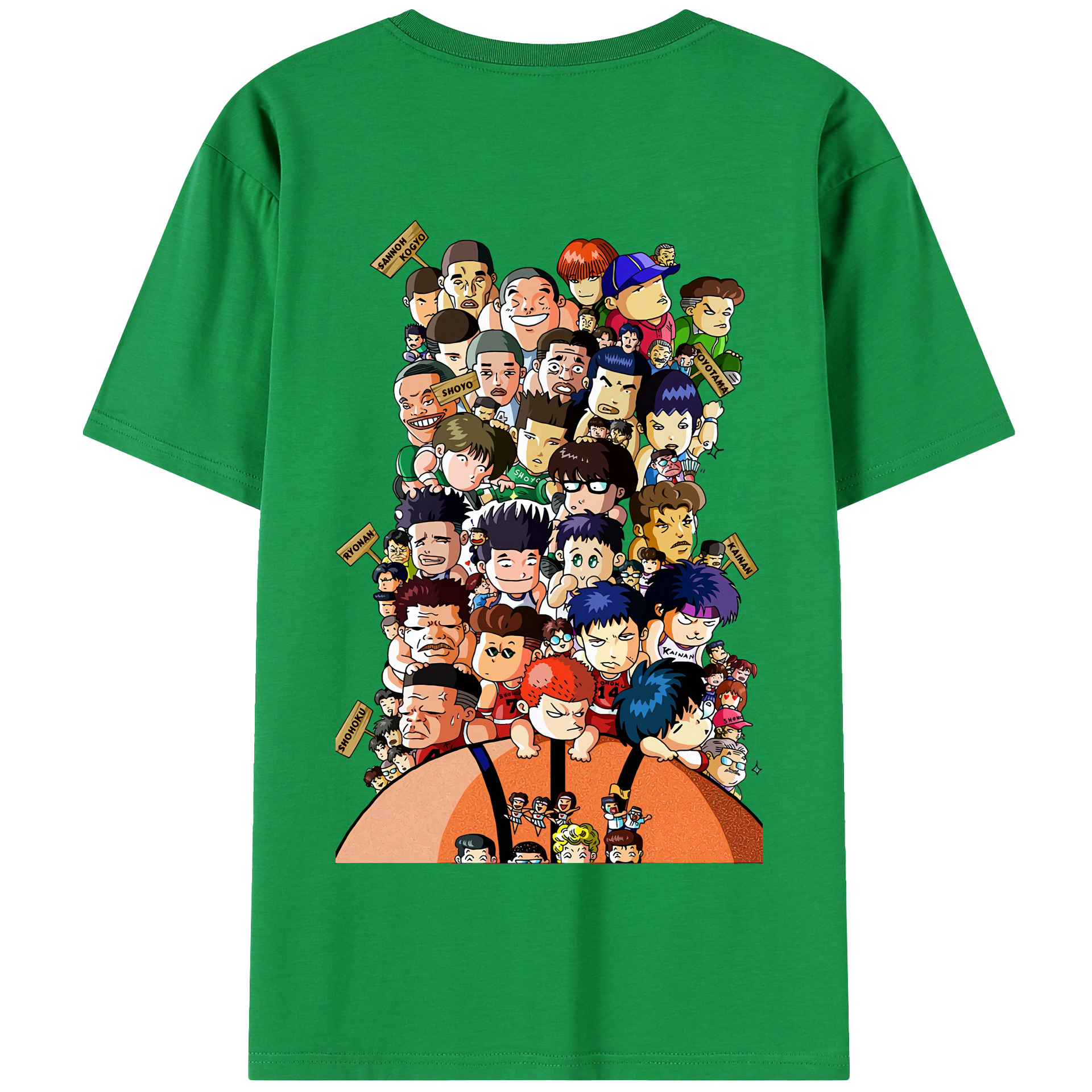SLAM DUNK／スラムダンク 綿100％半袖Tシャツ（背面プリント）