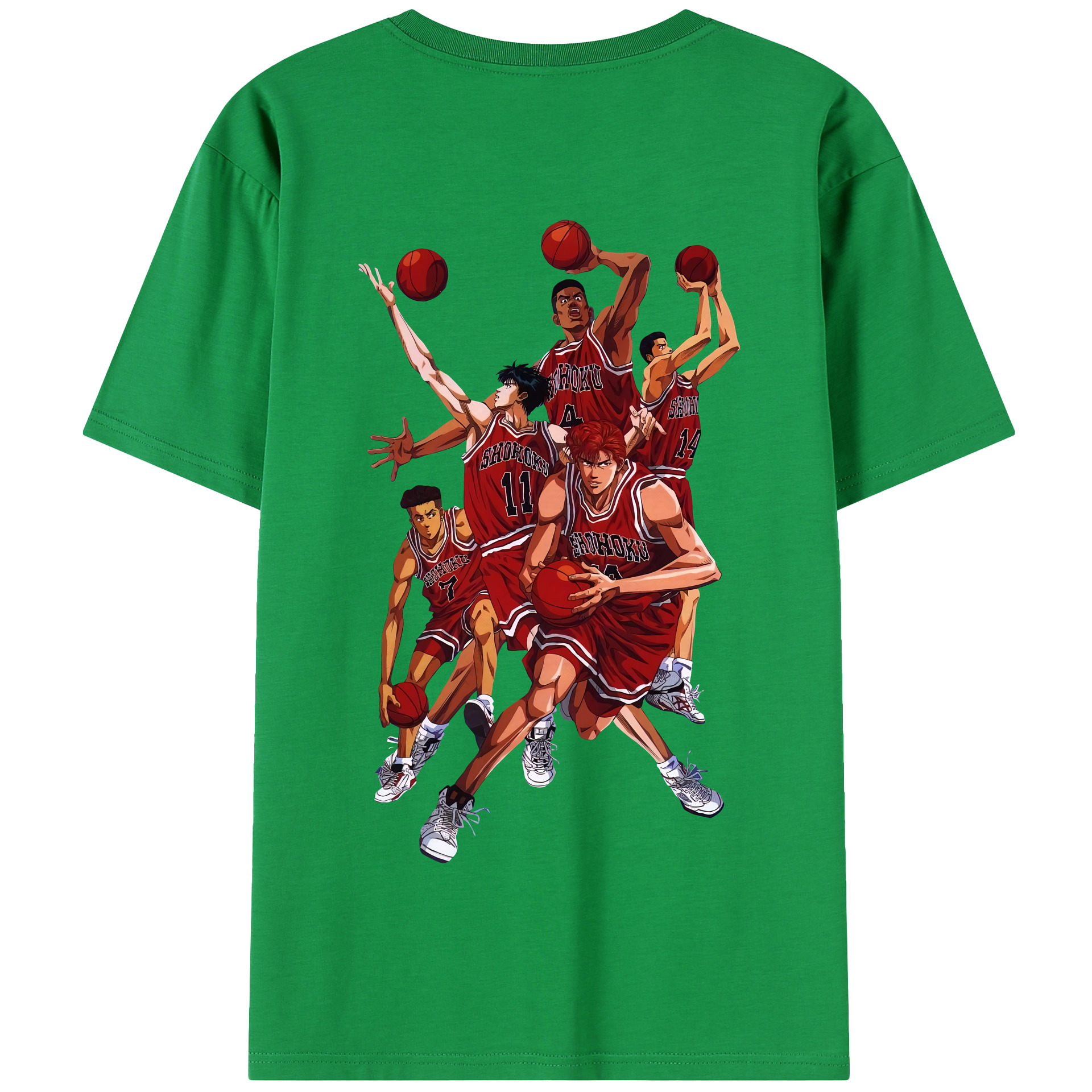 SLAM DUNK／スラムダンク 綿100％半袖Tシャツ（背面プリント）