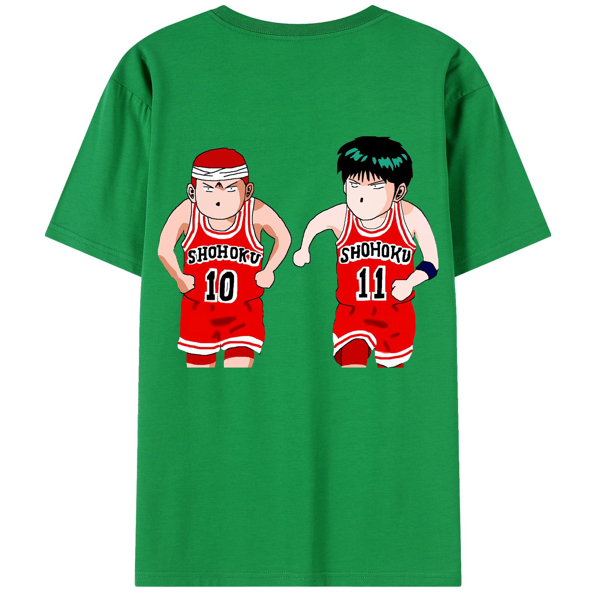 SLAM DUNK／スラムダンク 綿100％半袖Tシャツ（背面プリント）