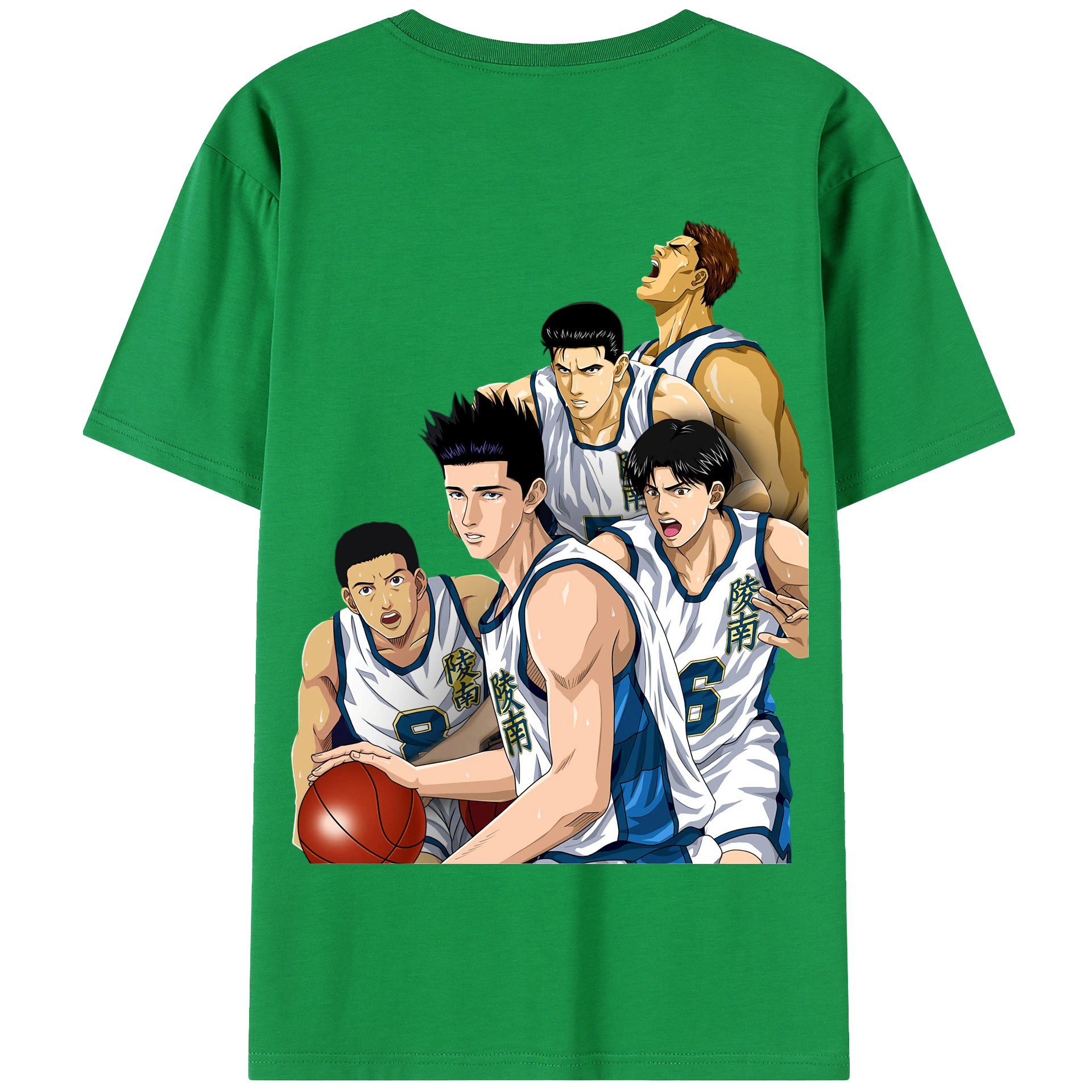 SLAM DUNK／スラムダンク 綿100％半袖Tシャツ（背面プリント）