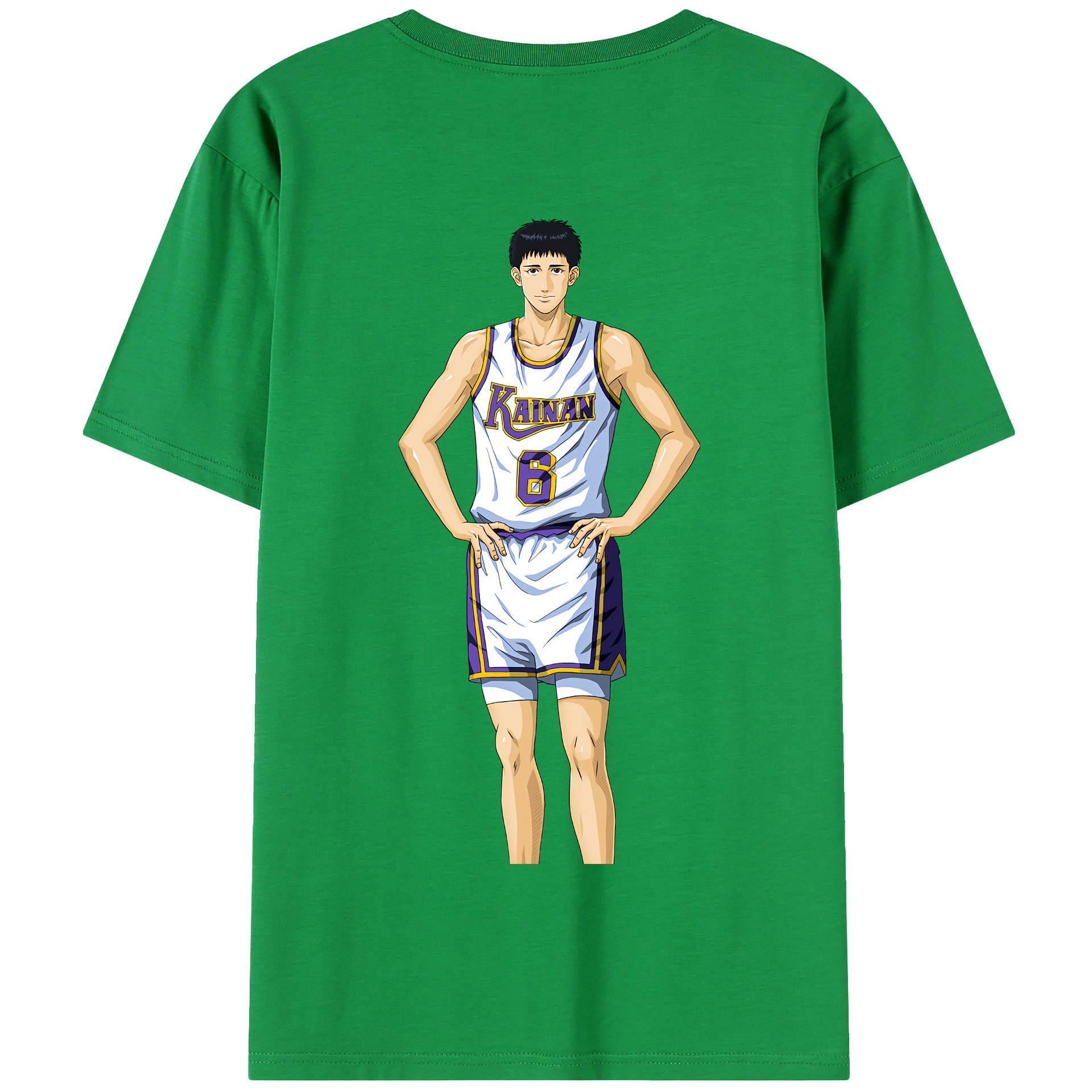 SLAM DUNK／スラムダンク 綿100％半袖Tシャツ（背面プリント）