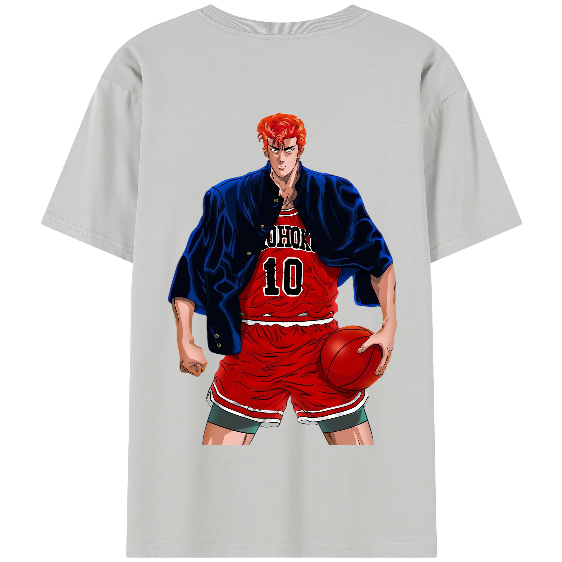SLAM DUNK／スラムダンク 綿100％半袖Tシャツ（背面プリント）