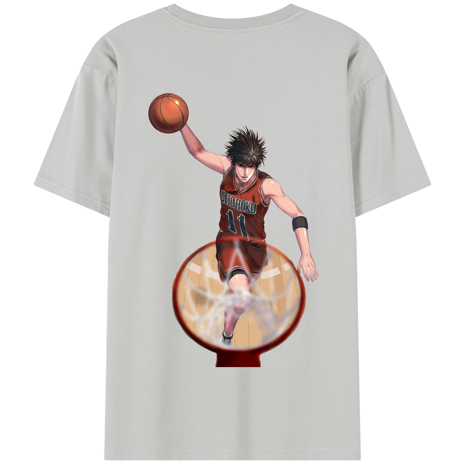 SLAM DUNK／スラムダンク 綿100％半袖Tシャツ（背面プリント）