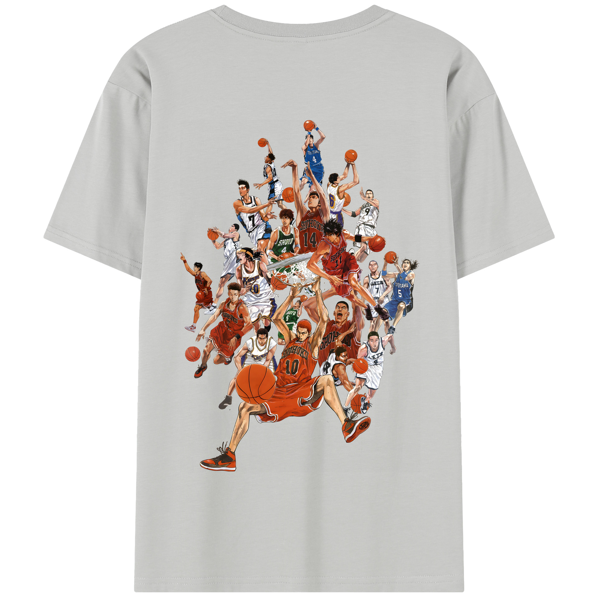 SLAM DUNK／スラムダンク 綿100％半袖Tシャツ（背面プリント）