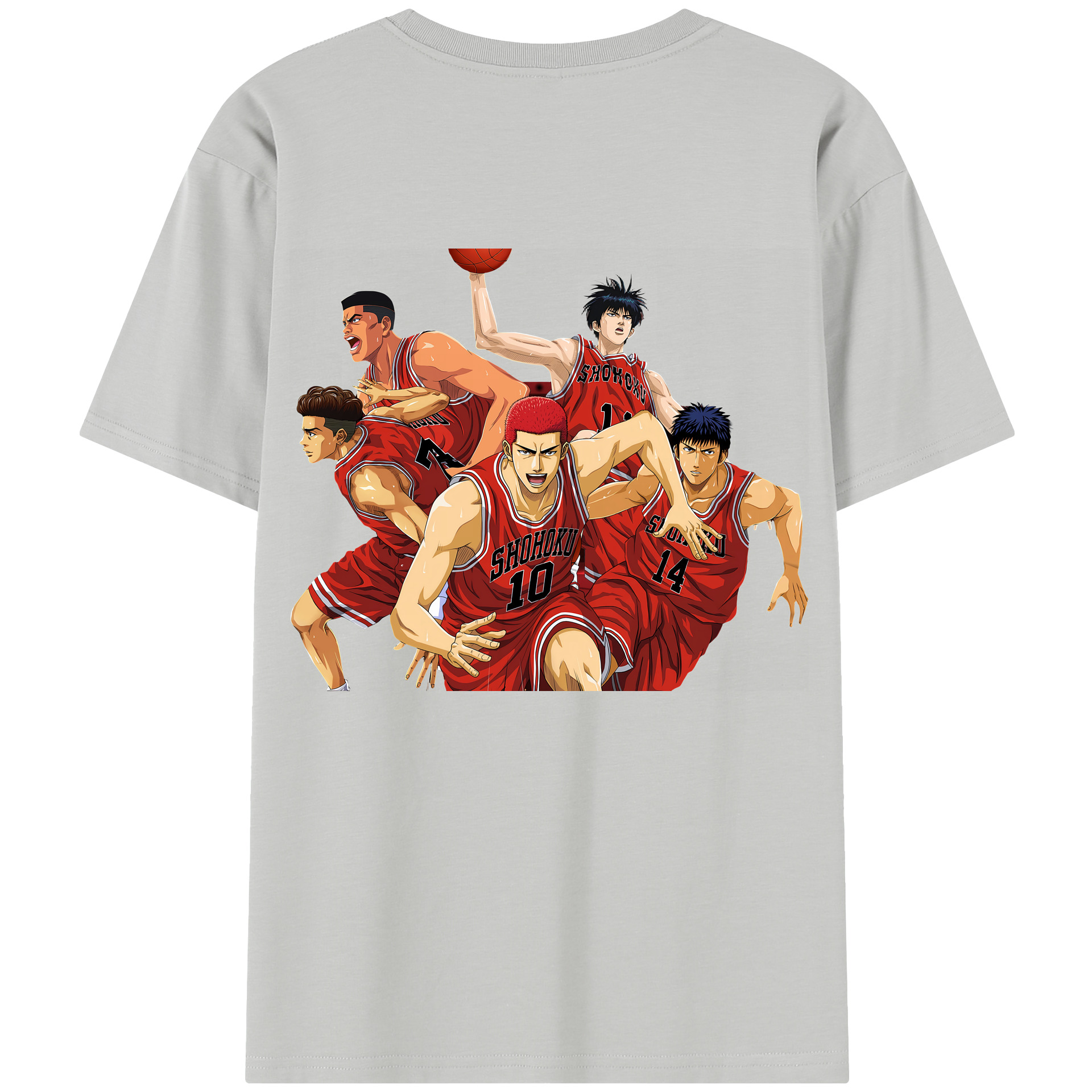 SLAM DUNK／スラムダンク 綿100％半袖Tシャツ（背面プリント）