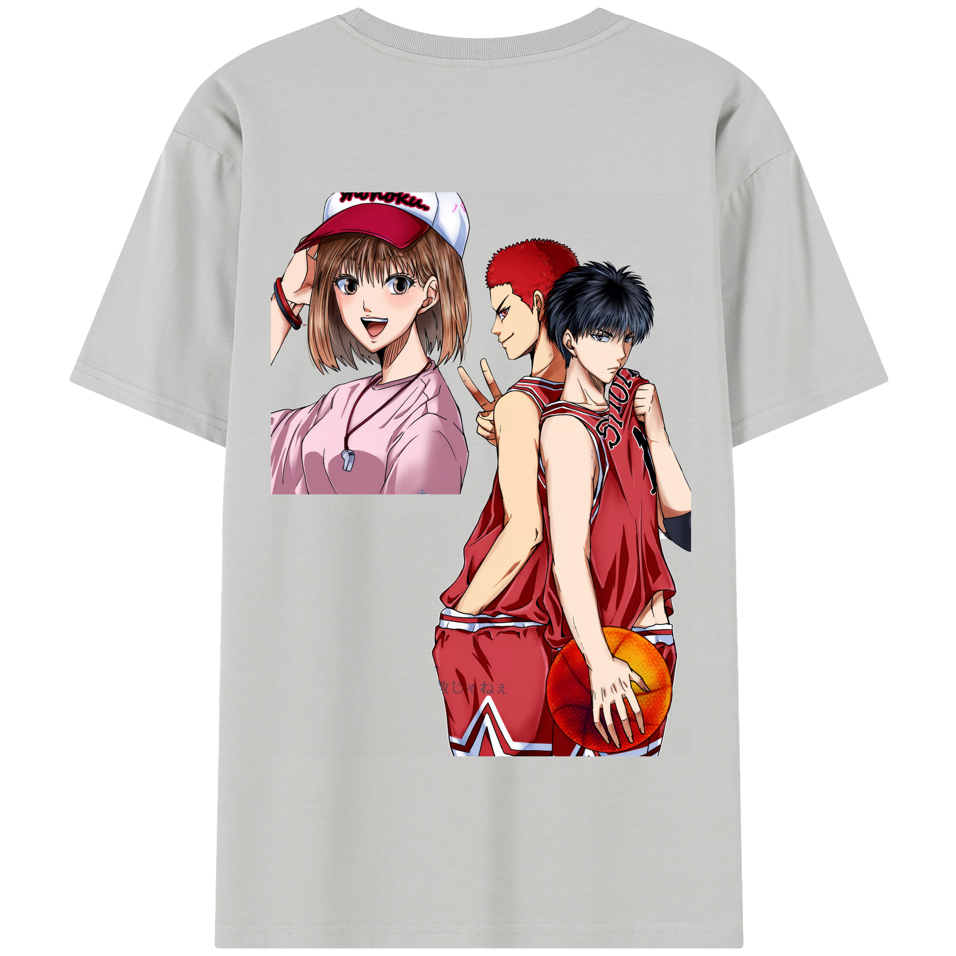 SLAM DUNK／スラムダンク 綿100％半袖Tシャツ（背面プリント）