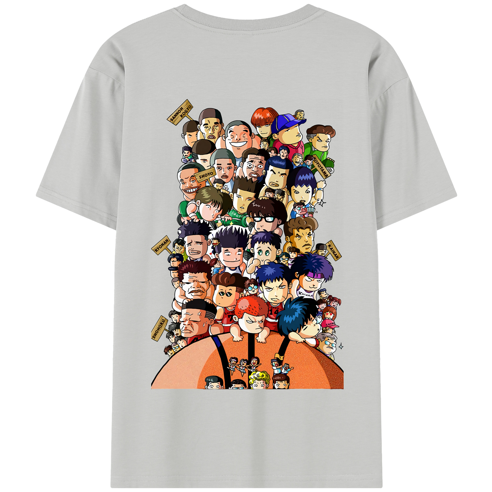 SLAM DUNK／スラムダンク 綿100％半袖Tシャツ（背面プリント）