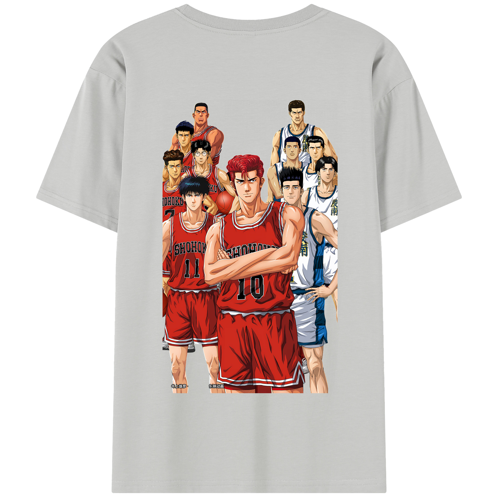 SLAM DUNK／スラムダンク 綿100％半袖Tシャツ（背面プリント）