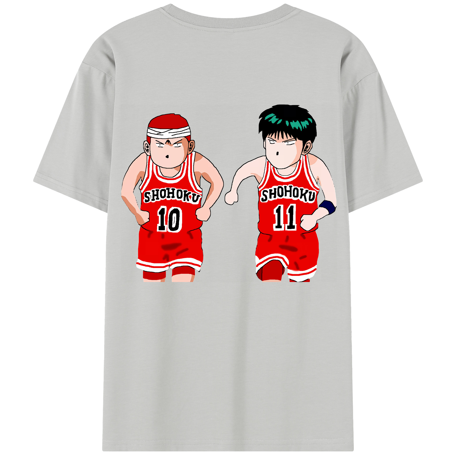 SLAM DUNK／スラムダンク 綿100％半袖Tシャツ（背面プリント）
