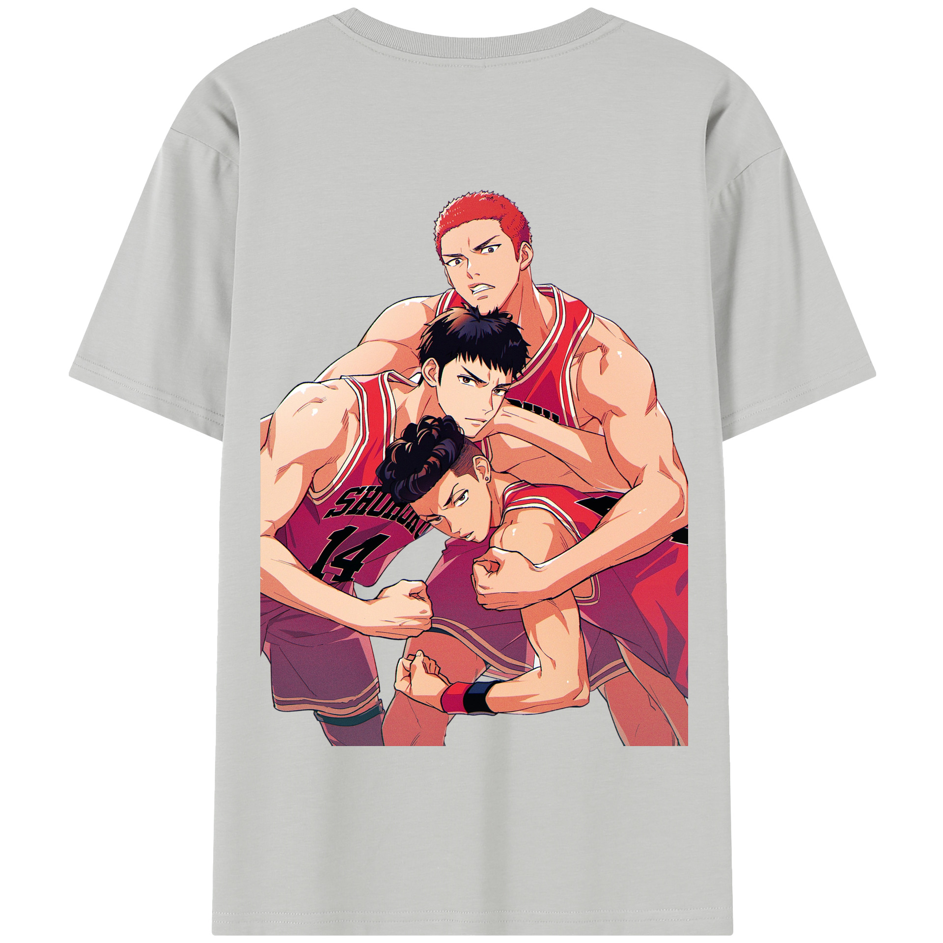 SLAM DUNK／スラムダンク 綿100％半袖Tシャツ（背面プリント）