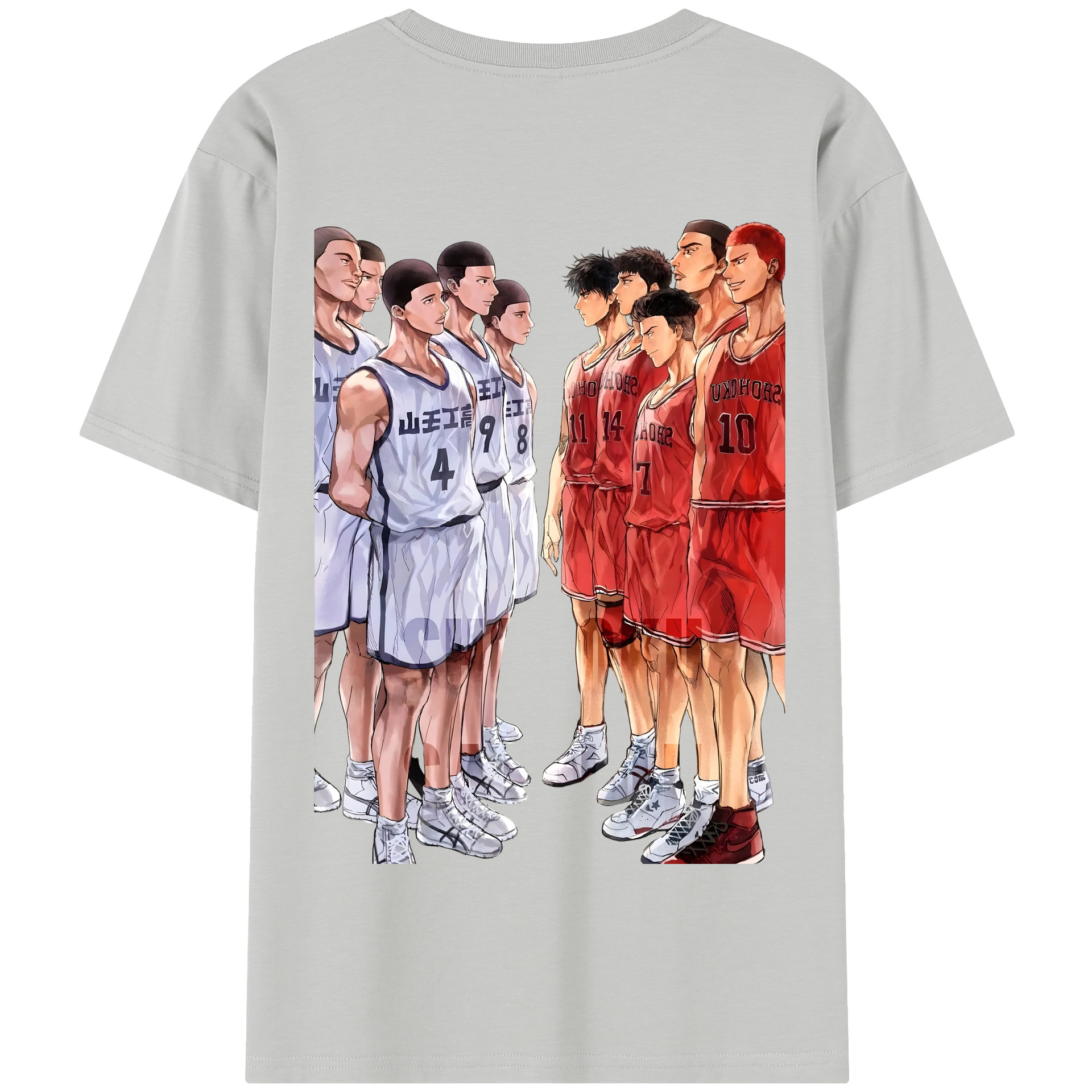 SLAM DUNK／スラムダンク 綿100％半袖Tシャツ（背面プリント）