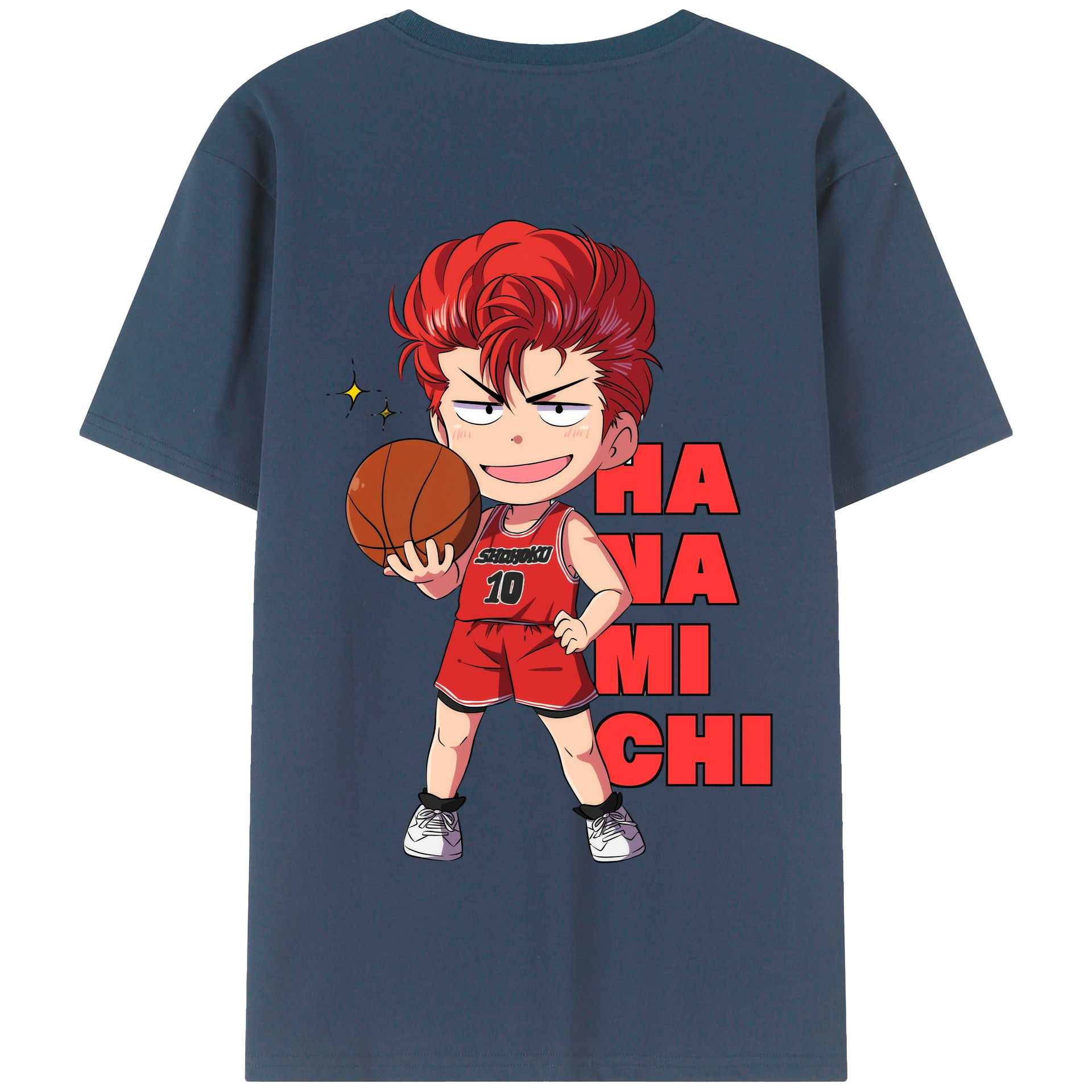 SLAM DUNK／スラムダンク 綿100％半袖Tシャツ（背面プリント）