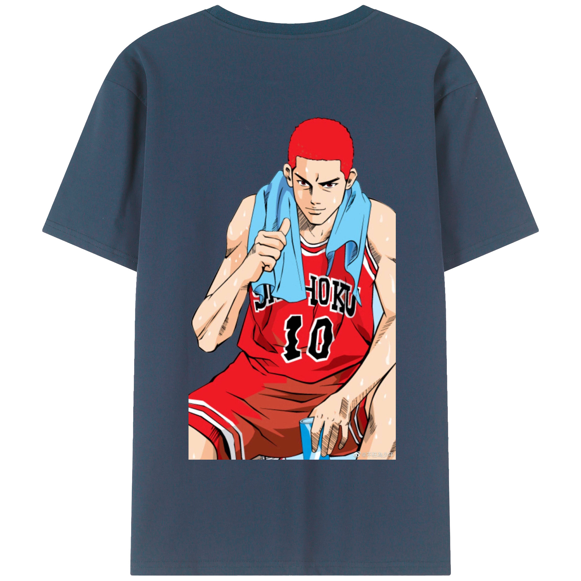 SLAM DUNK／スラムダンク 綿100％半袖Tシャツ（背面プリント）