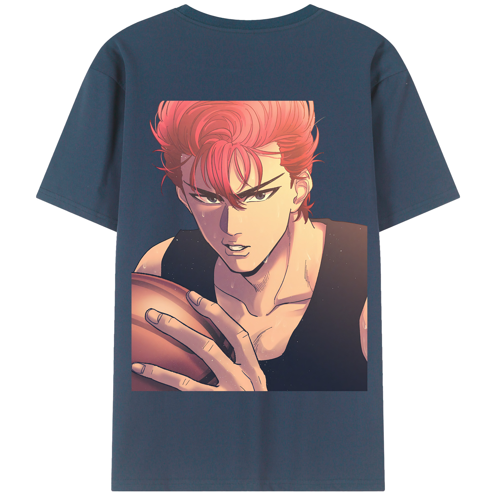 SLAM DUNK／スラムダンク 綿100％半袖Tシャツ（背面プリント）