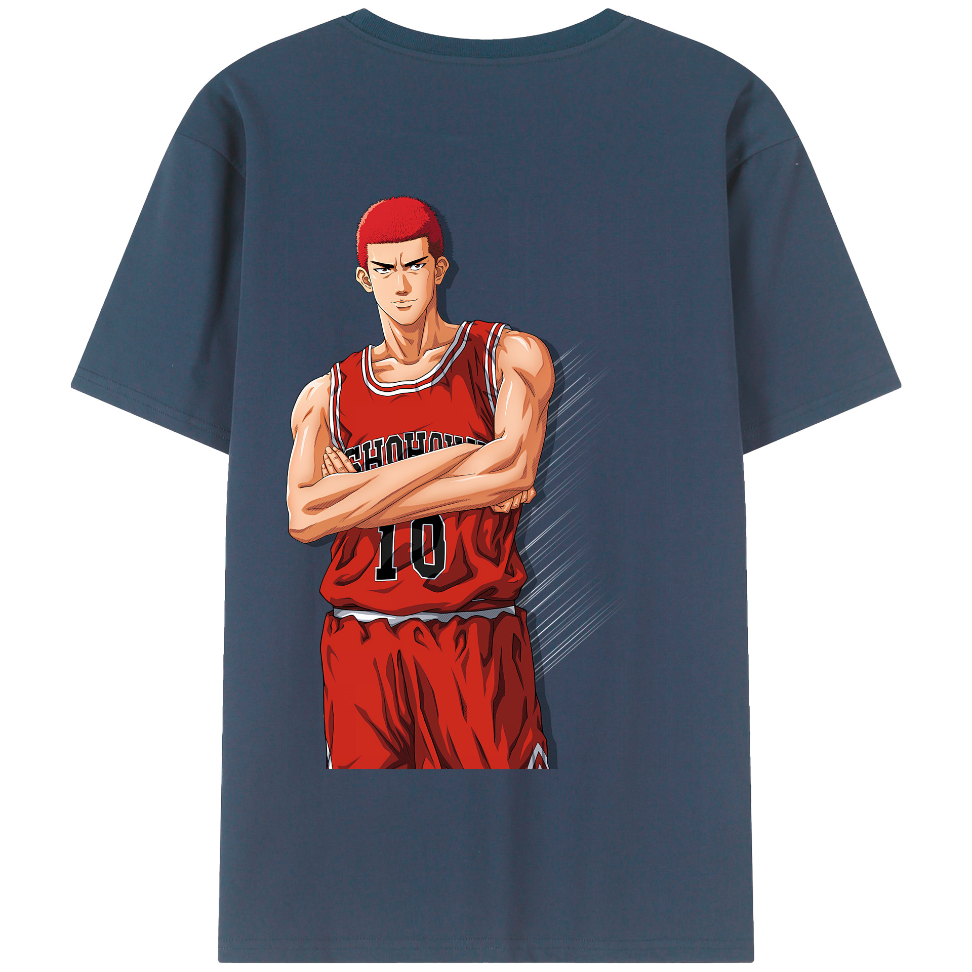 SLAM DUNK／スラムダンク 綿100％半袖Tシャツ（背面プリント）