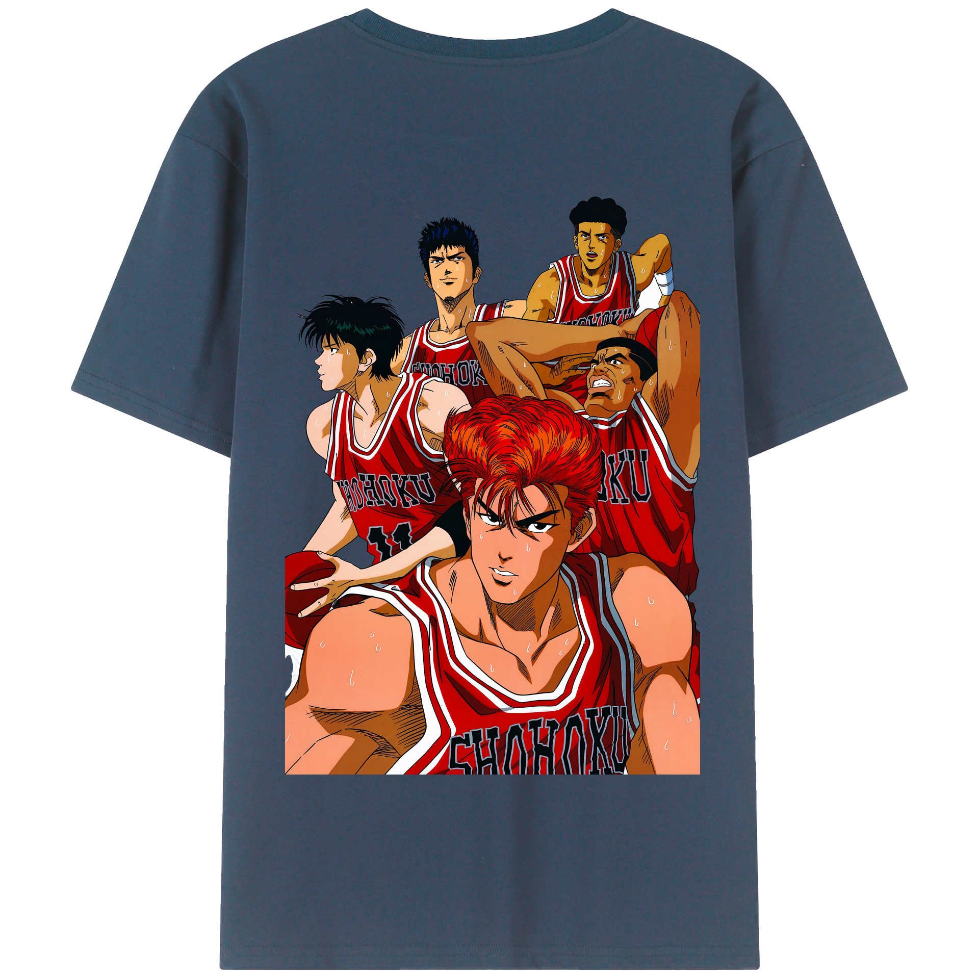 （画像用） SLAM DUNK／スラムダンク 綿100％半袖Tシャツ（背面プリント）