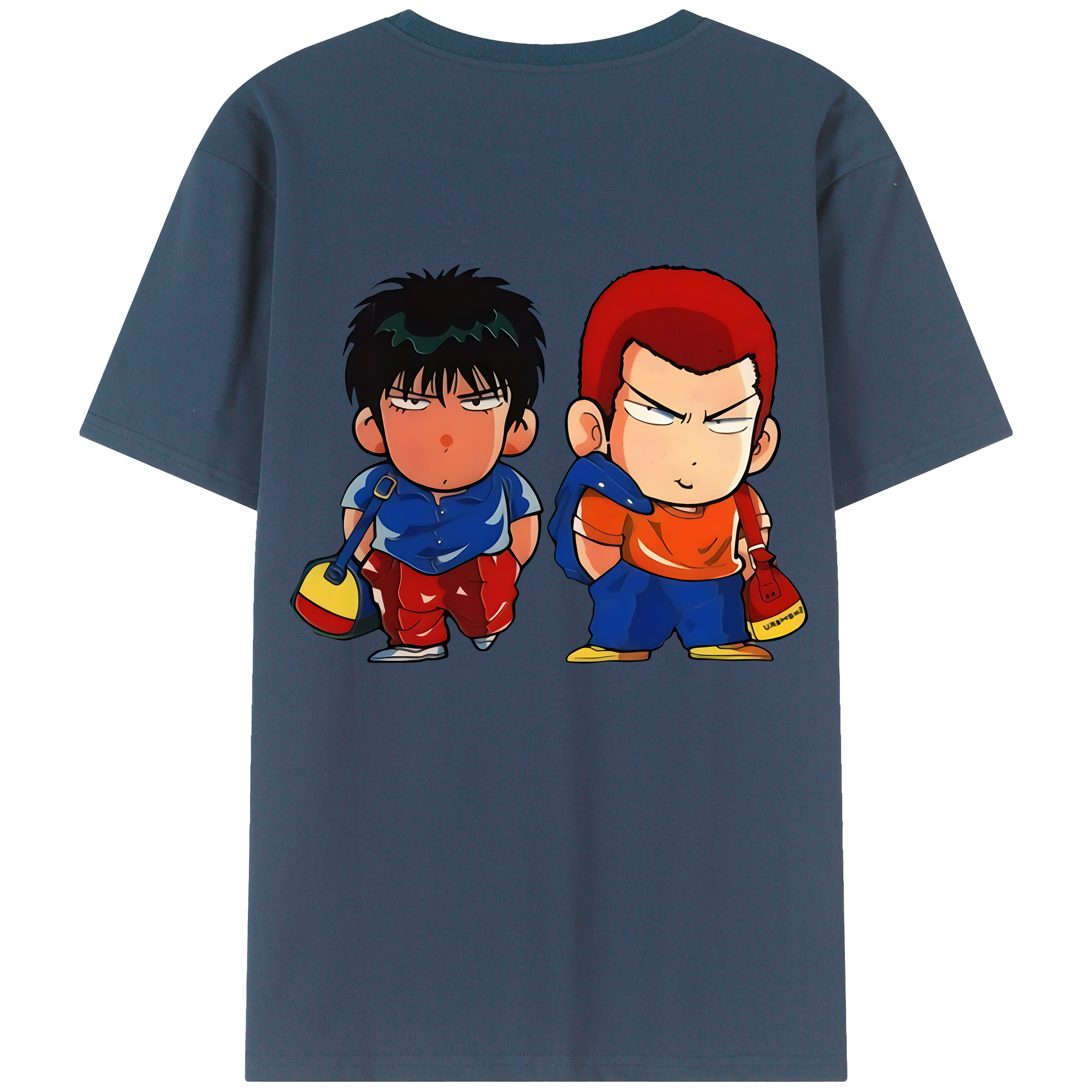 SLAM DUNK／スラムダンク 綿100％半袖Tシャツ（背面プリント）