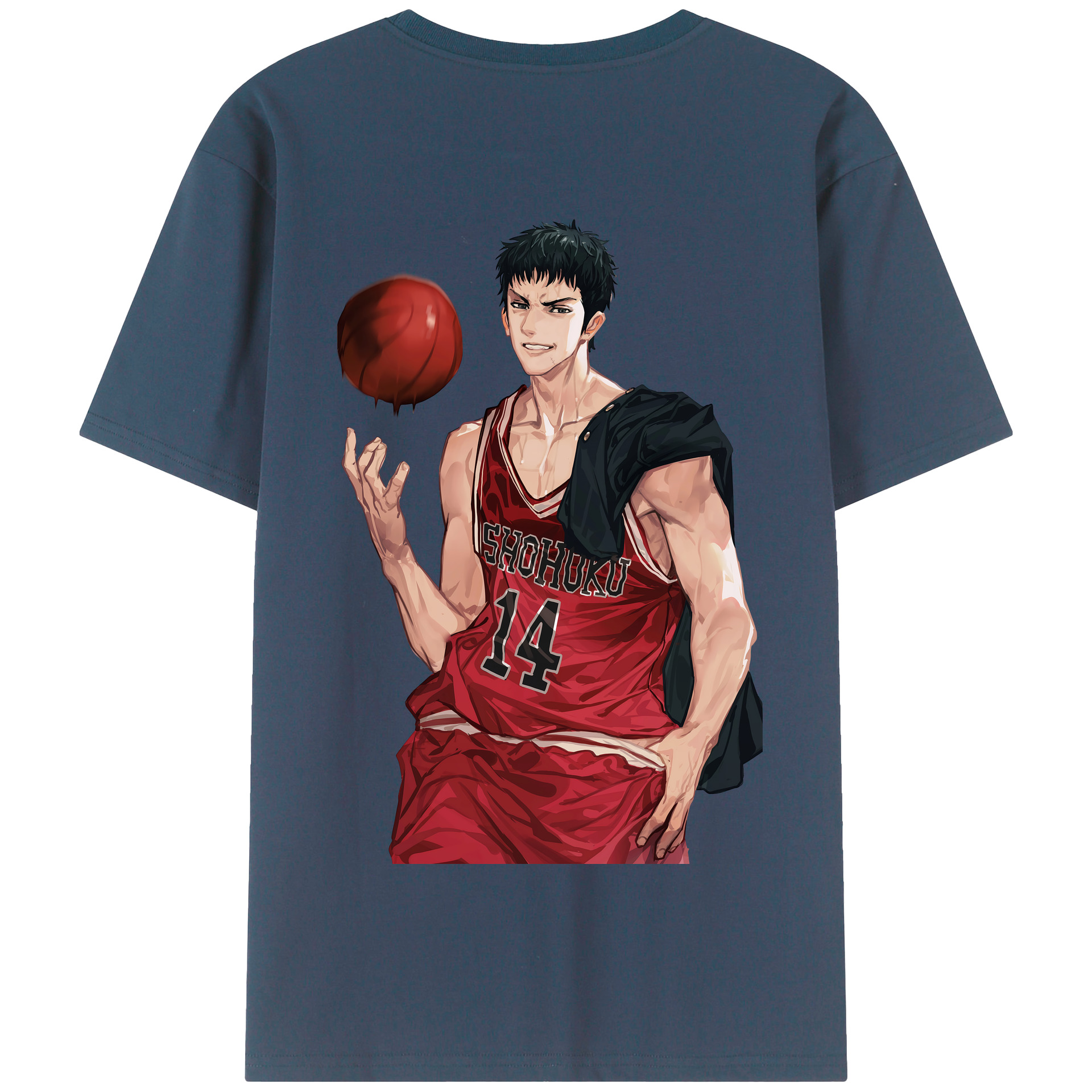 （画像用） SLAM DUNK／スラムダンク 綿100％半袖Tシャツ（背面プリント）