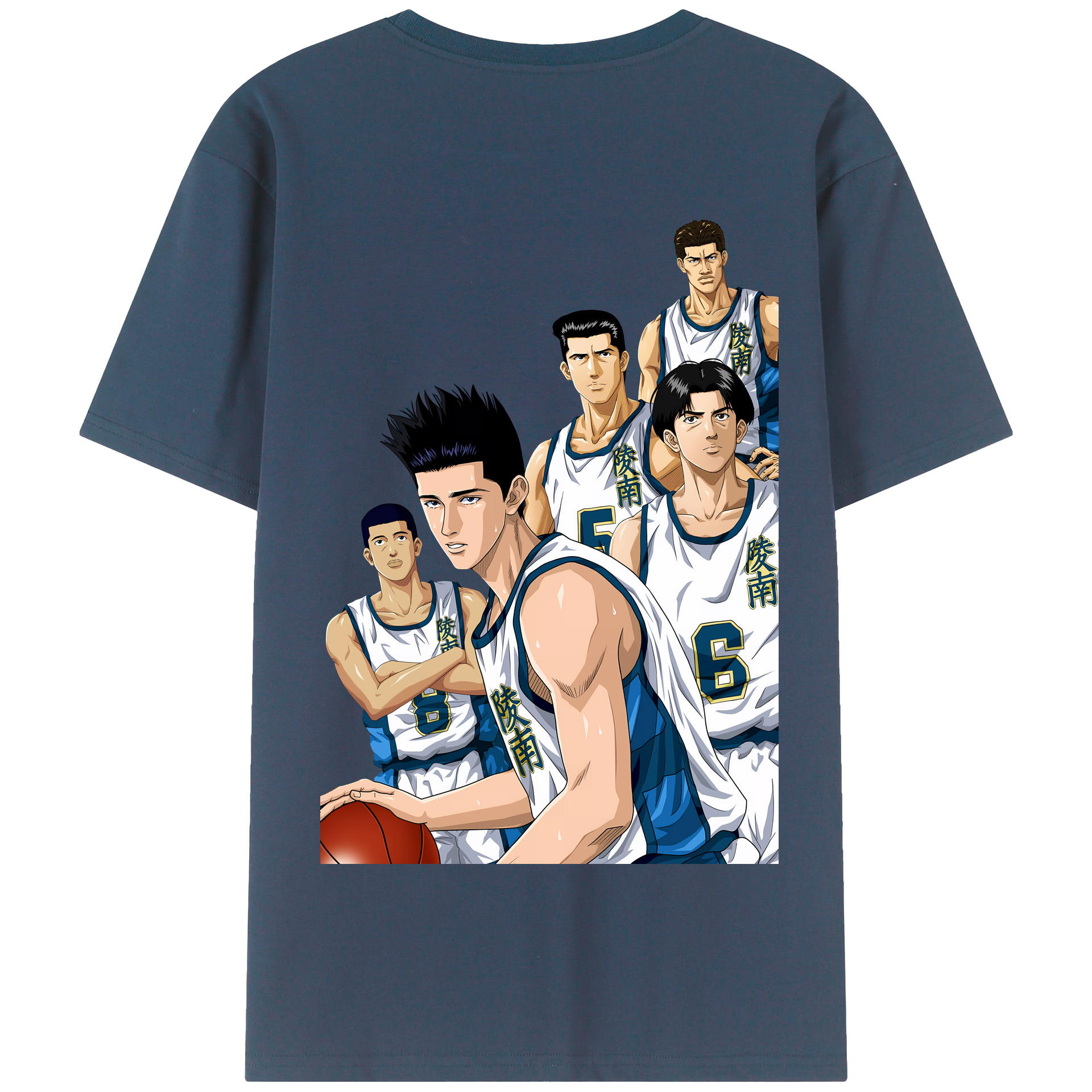 SLAM DUNK／スラムダンク 綿100％半袖Tシャツ（背面プリント）