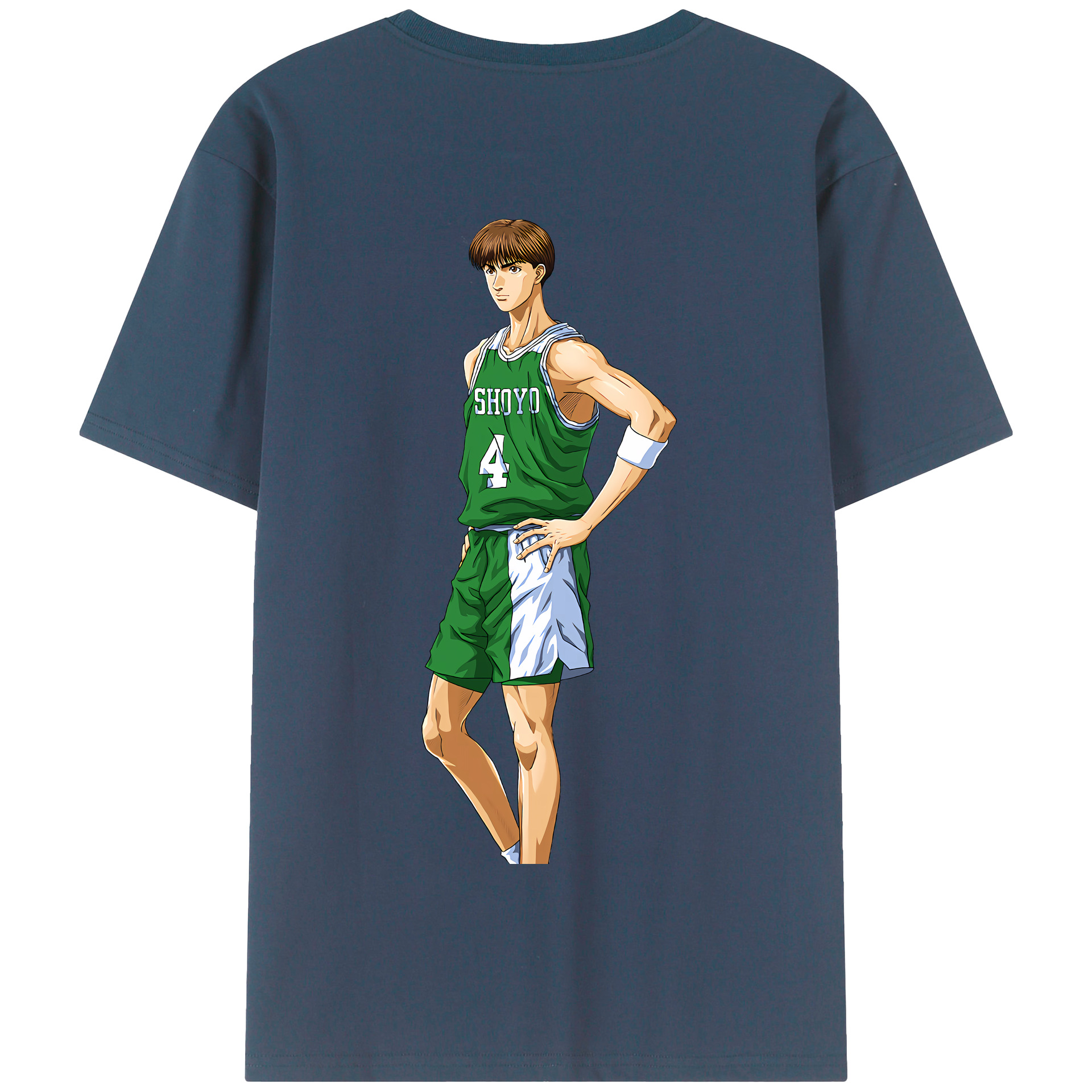 SLAM DUNK／スラムダンク 綿100％半袖Tシャツ（背面プリント）