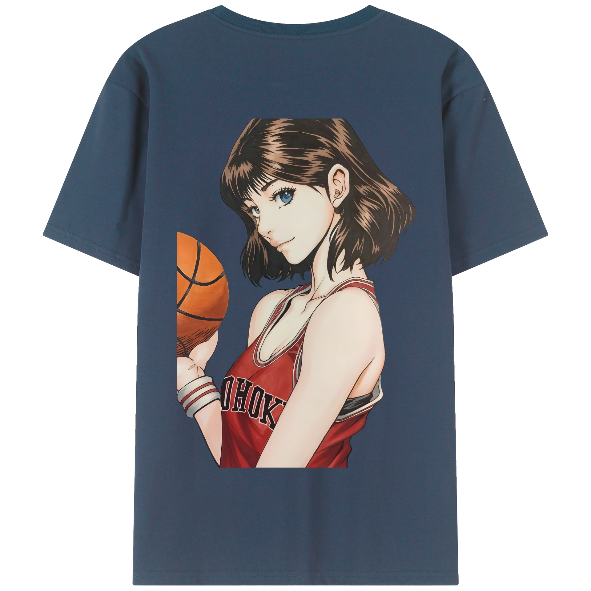 SLAM DUNK／スラムダンク 綿100％半袖Tシャツ（背面プリント）