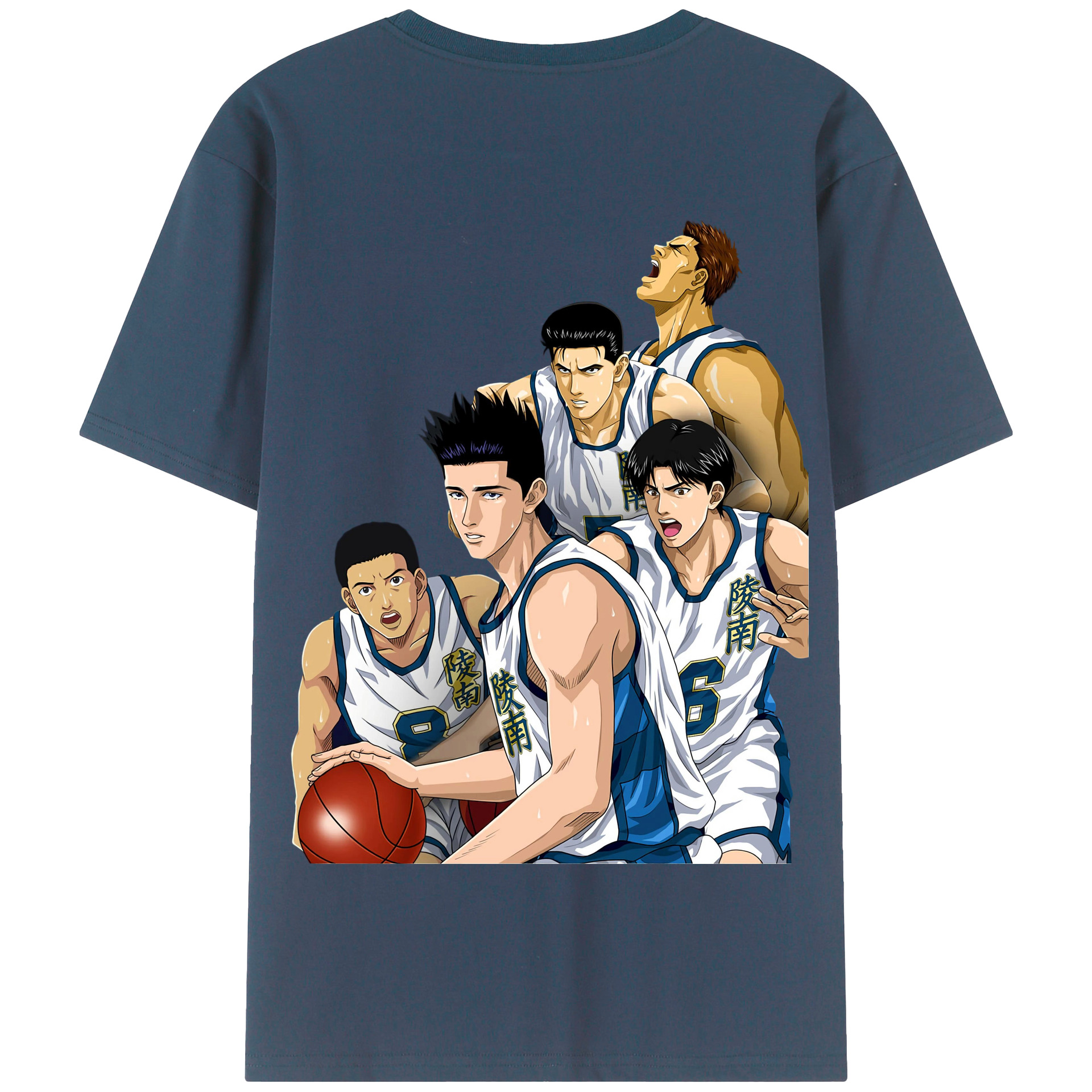SLAM DUNK／スラムダンク 綿100％半袖Tシャツ（背面プリント）